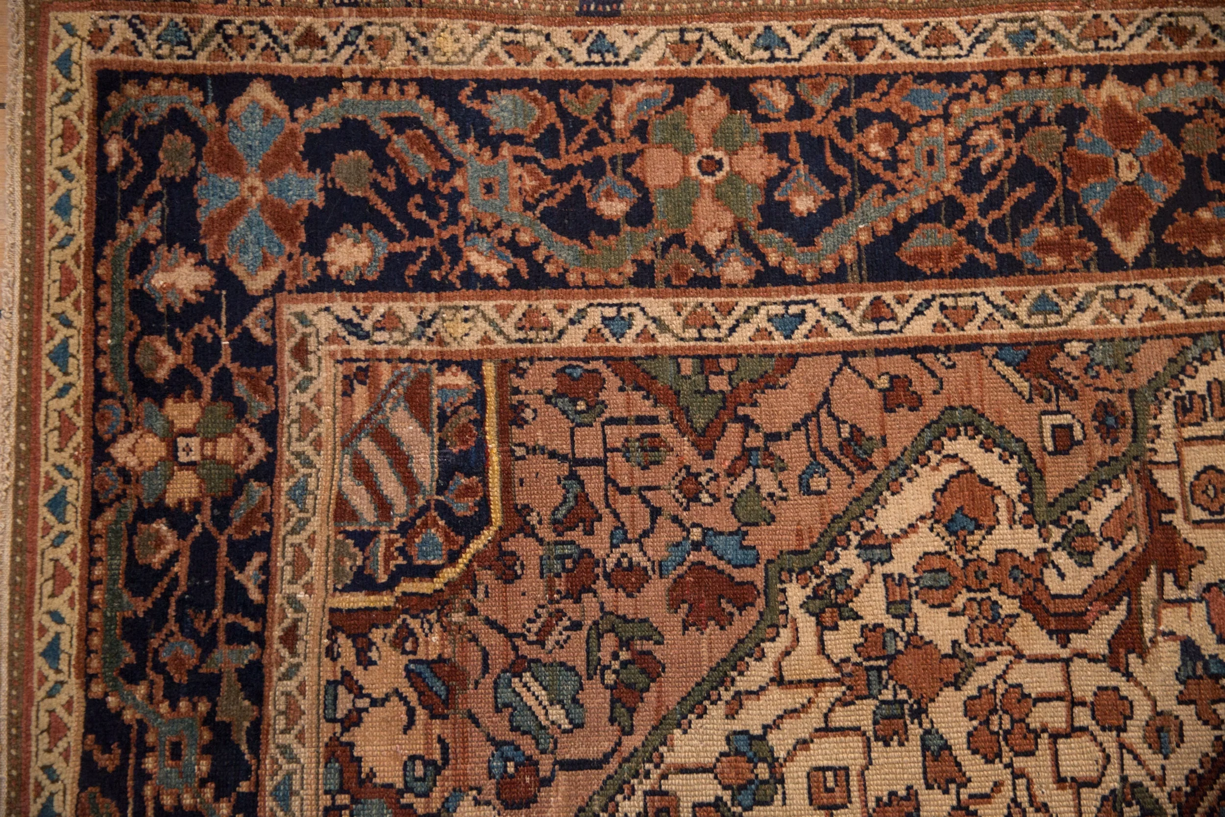 4.5x6.5 Vintage Distressed Malayer Rug - Image 3