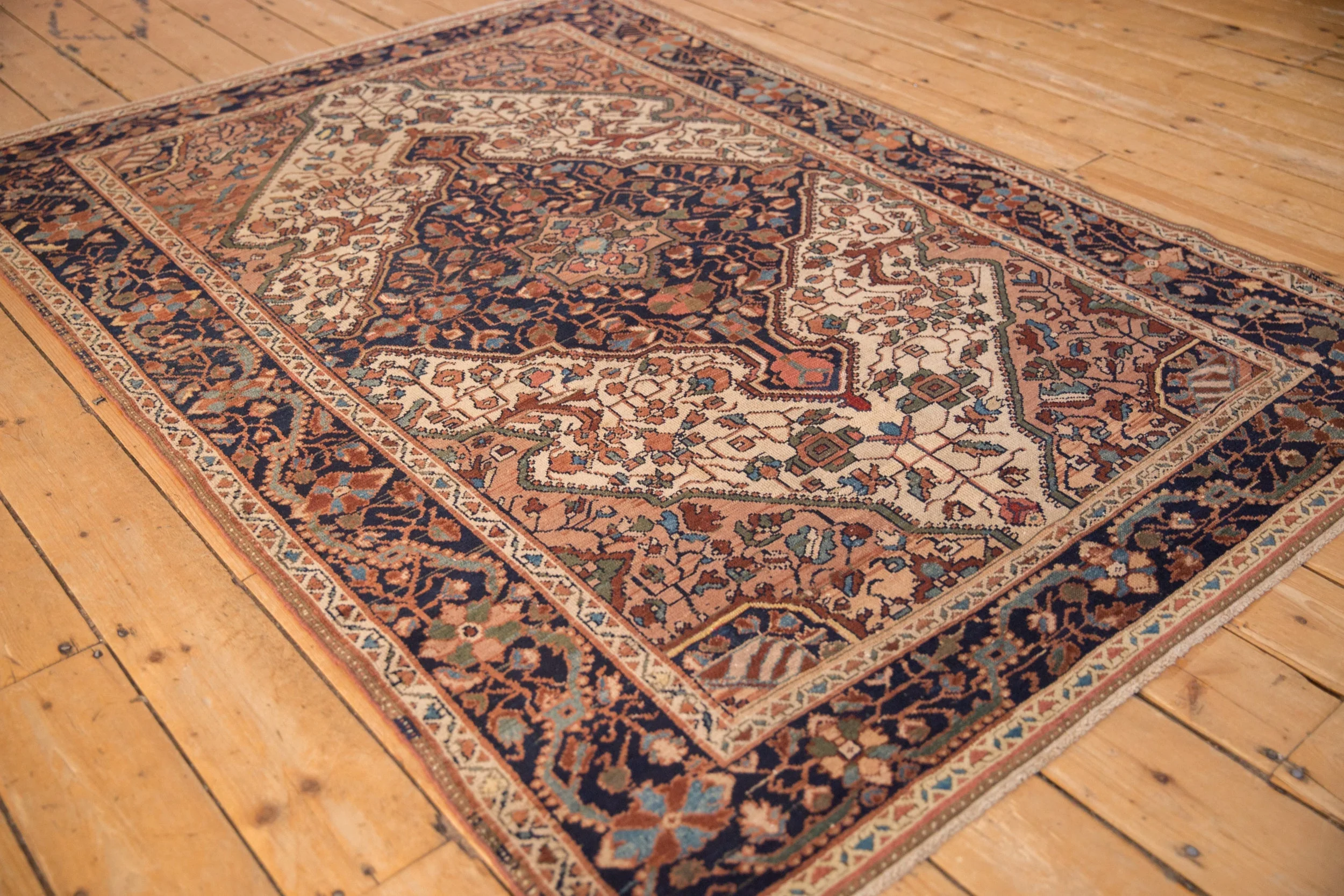 4.5x6.5 Vintage Distressed Malayer Rug - Image 4