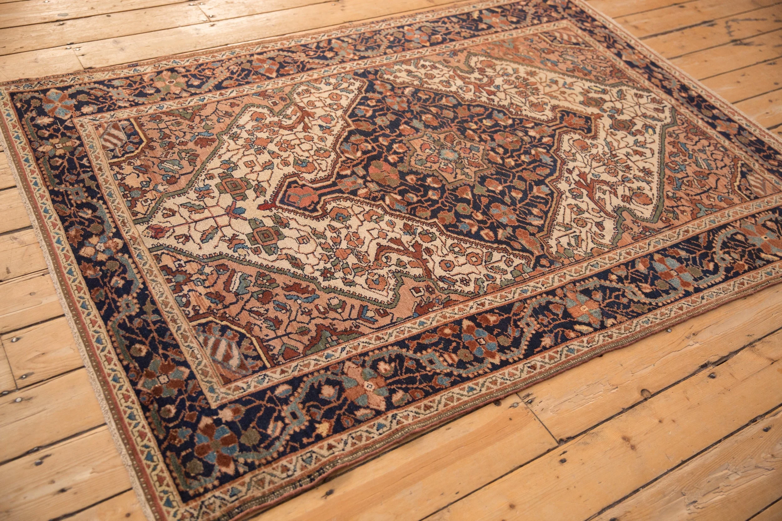 4.5x6.5 Vintage Distressed Malayer Rug - Image 6