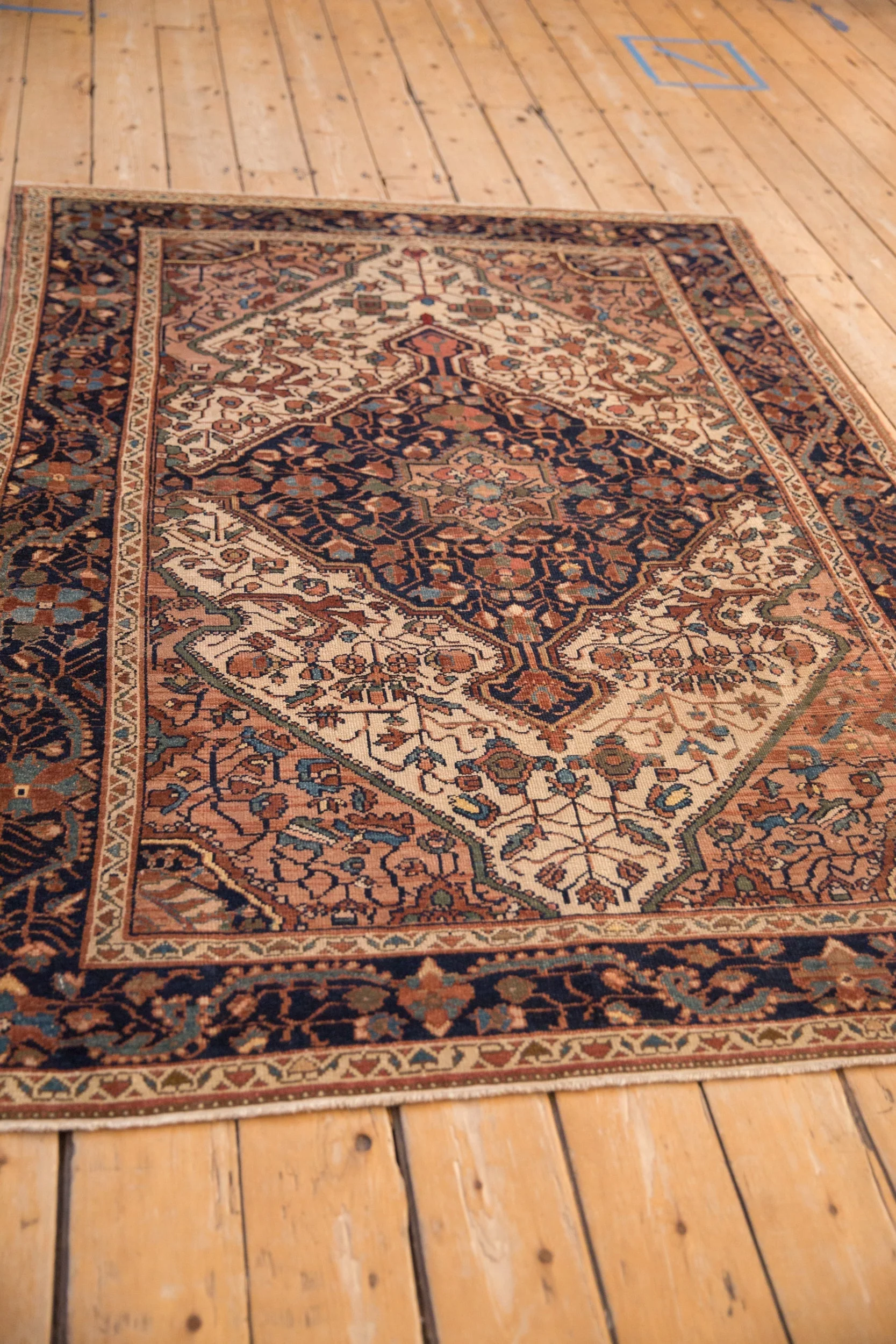 4.5x6.5 Vintage Distressed Malayer Rug - Image 7