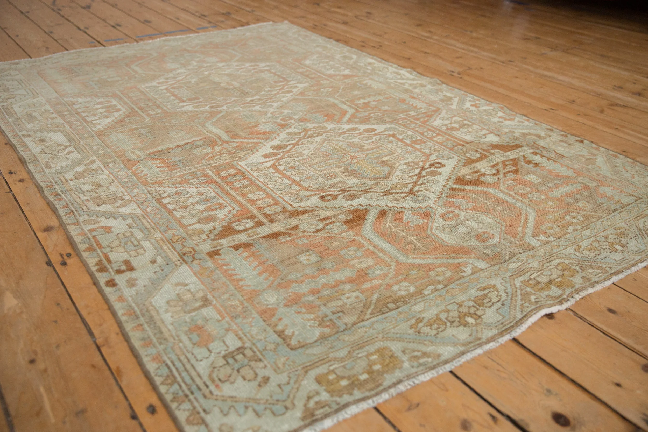 4.5x6.5 Vintage Distressed Malayer Rug - Image 4