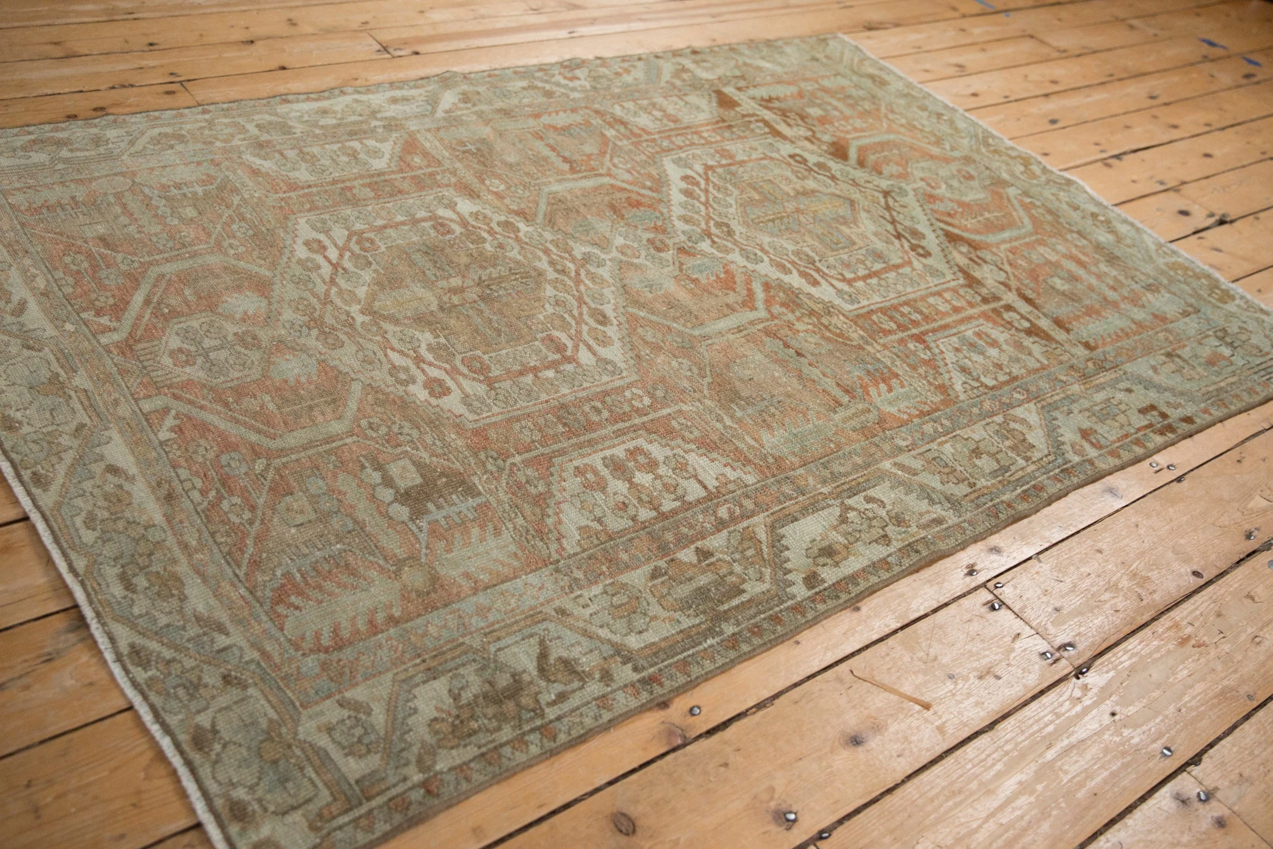 4.5x6.5 Vintage Distressed Malayer Rug - Image 9