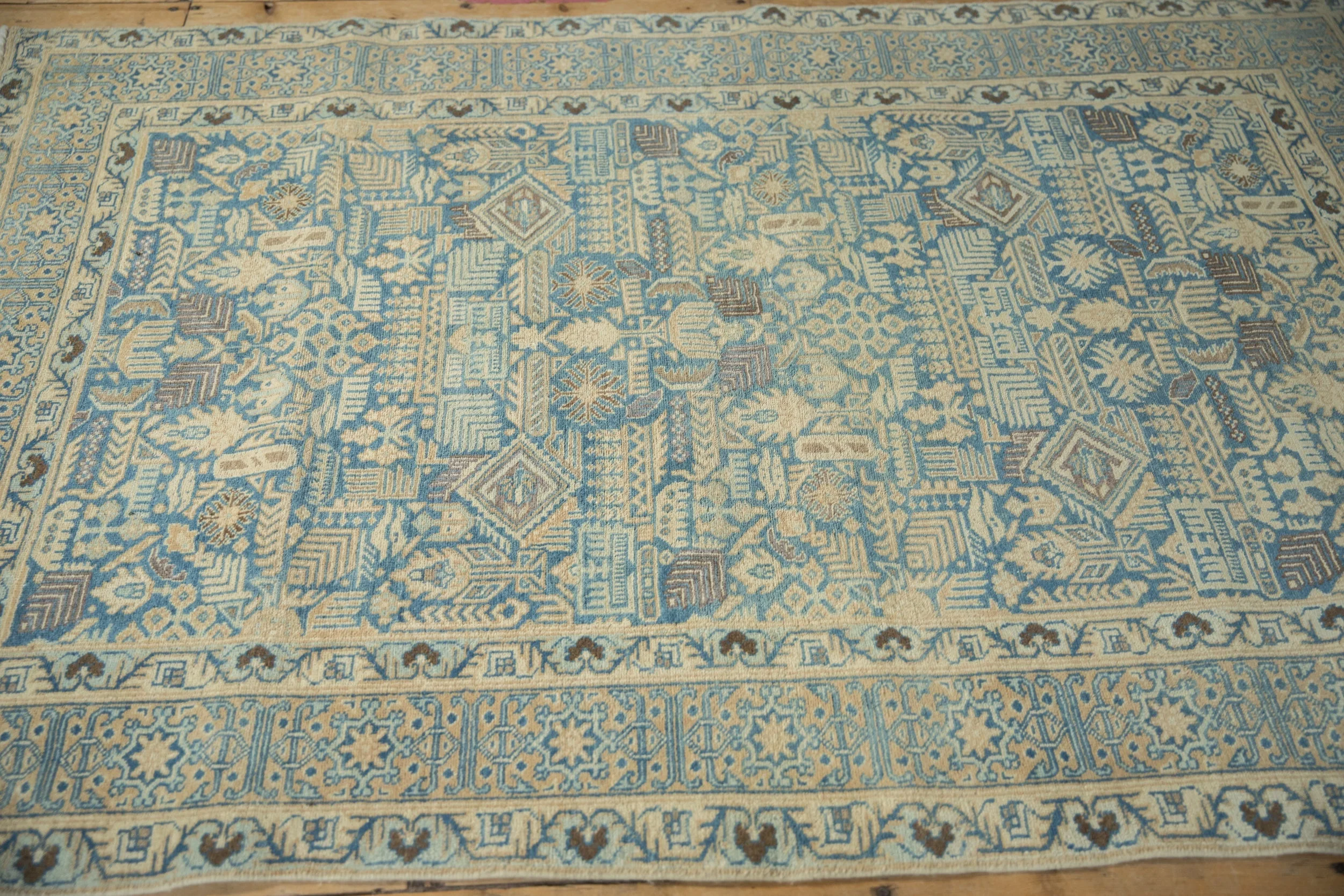 4.5x6.5 Vintage Distressed Tabriz Rug - Image 6