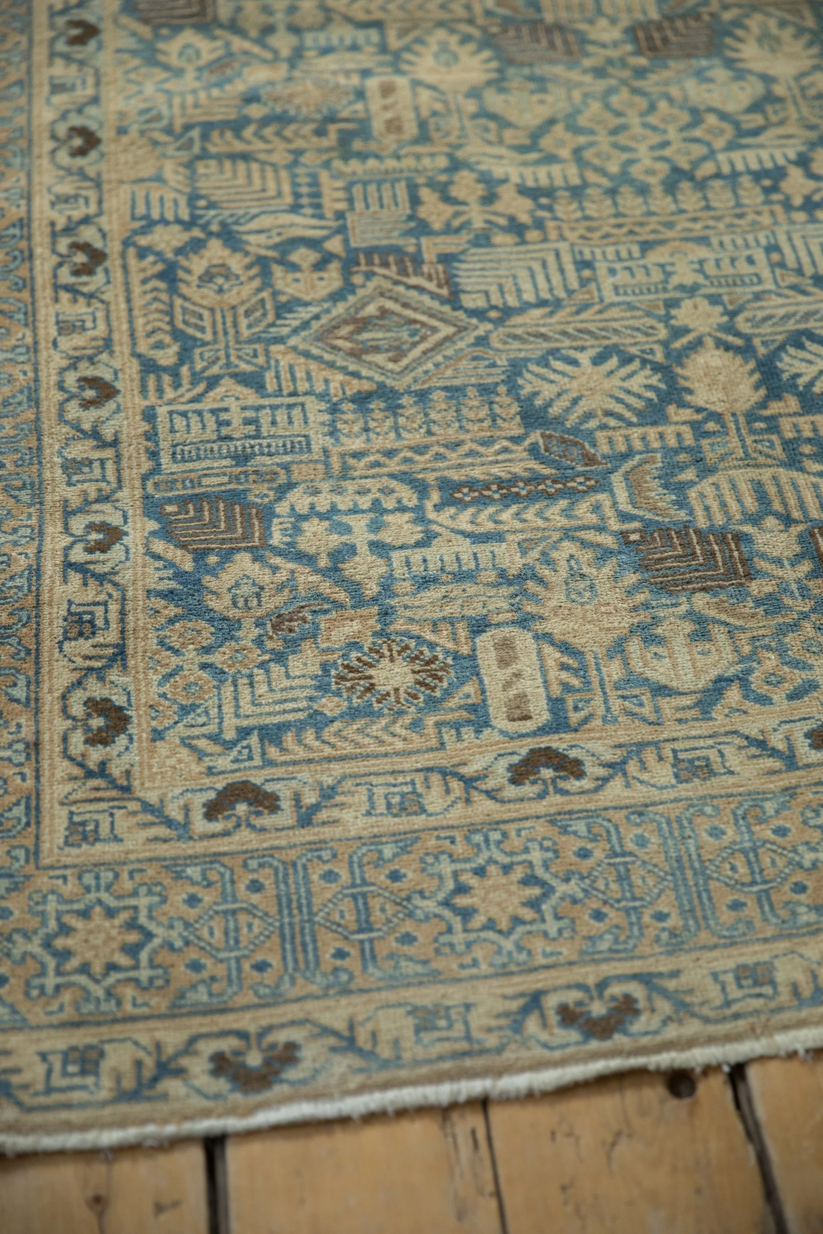 4.5x6.5 Vintage Distressed Tabriz Rug - Image 8