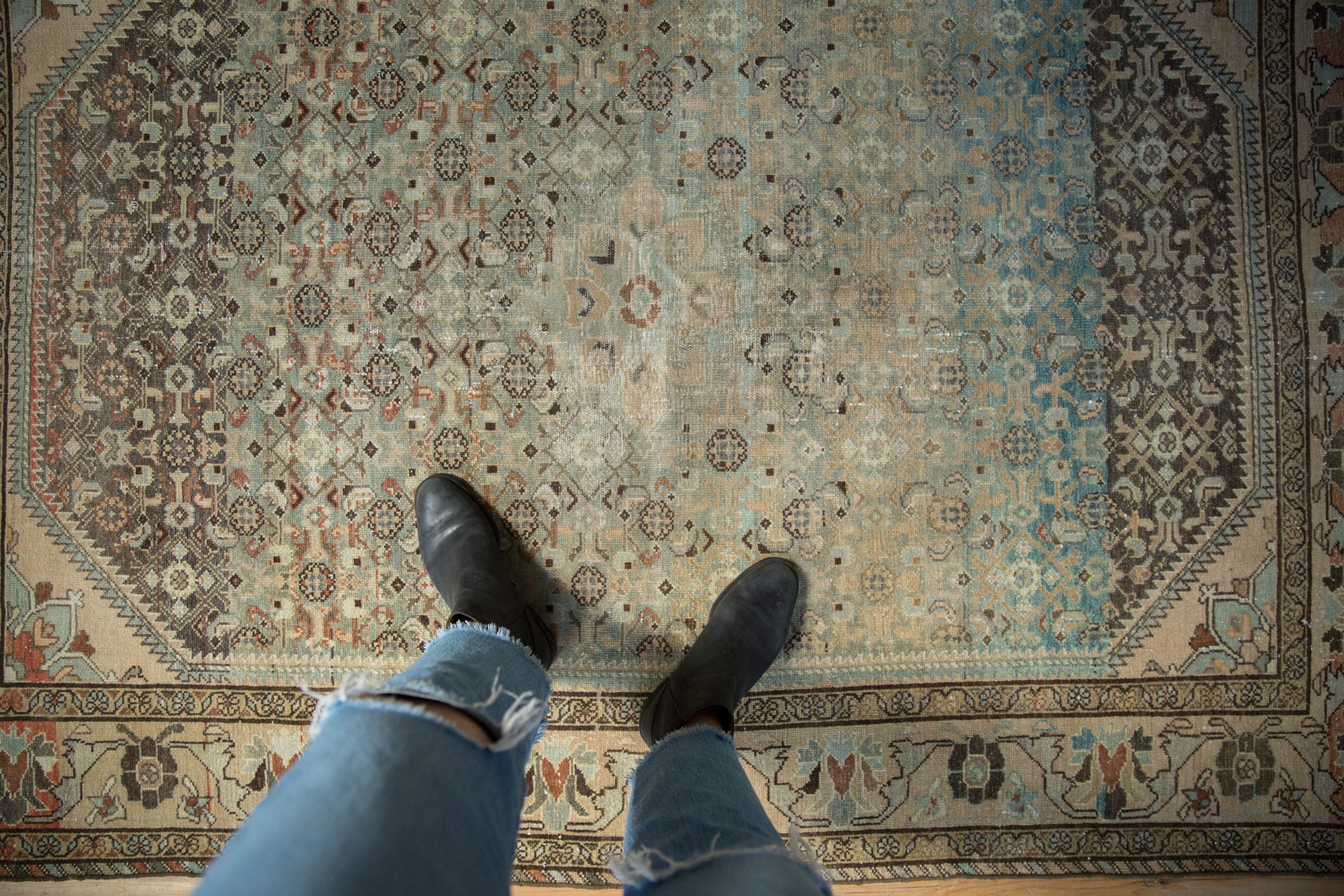 4.5x6.5 Vintage Fine Distressed Borchalou Rug - Image 2