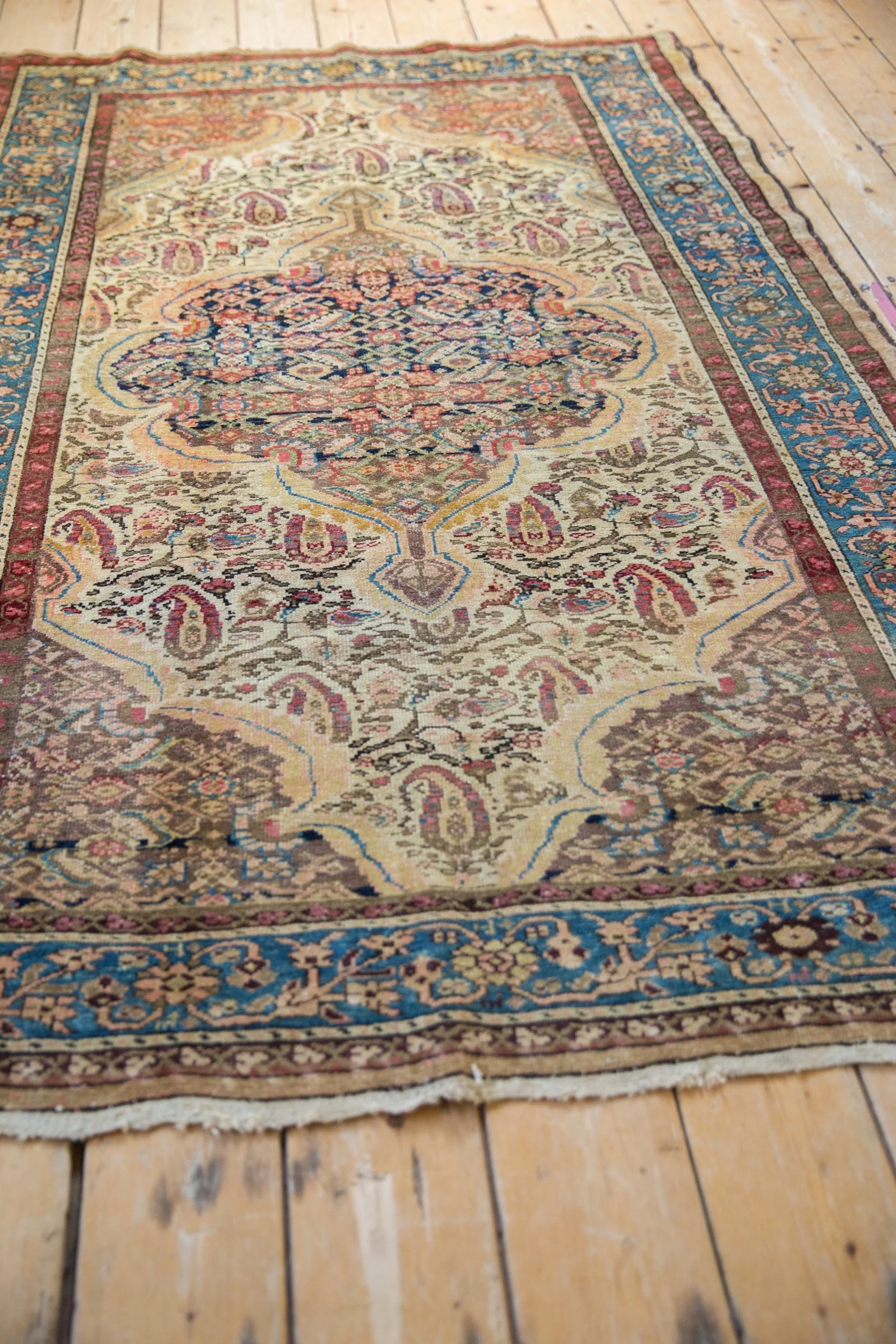 4.5x6.5 Vintage Fine Distressed Malayer Rug - Image 4