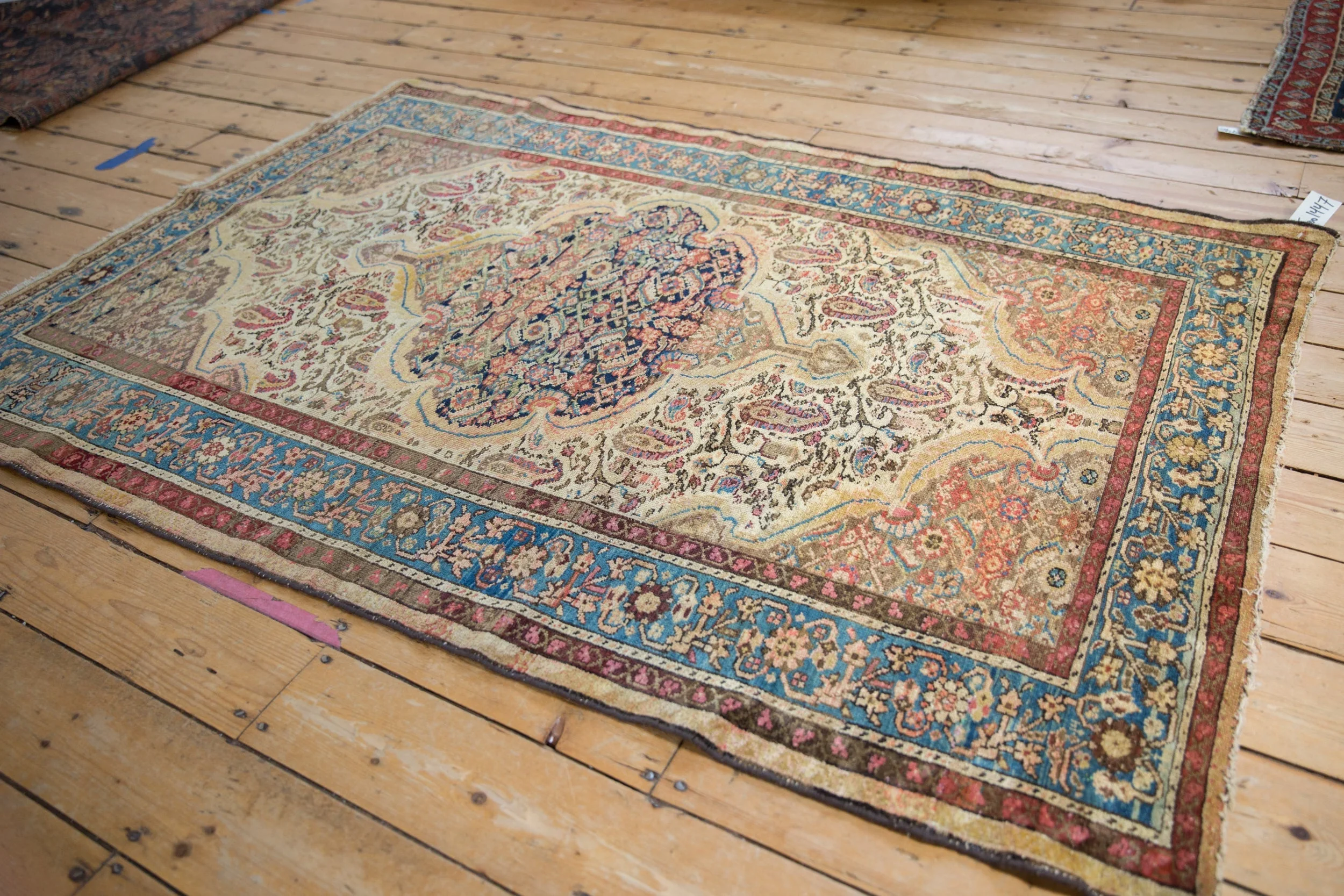 4.5x6.5 Vintage Fine Distressed Malayer Rug - Image 7