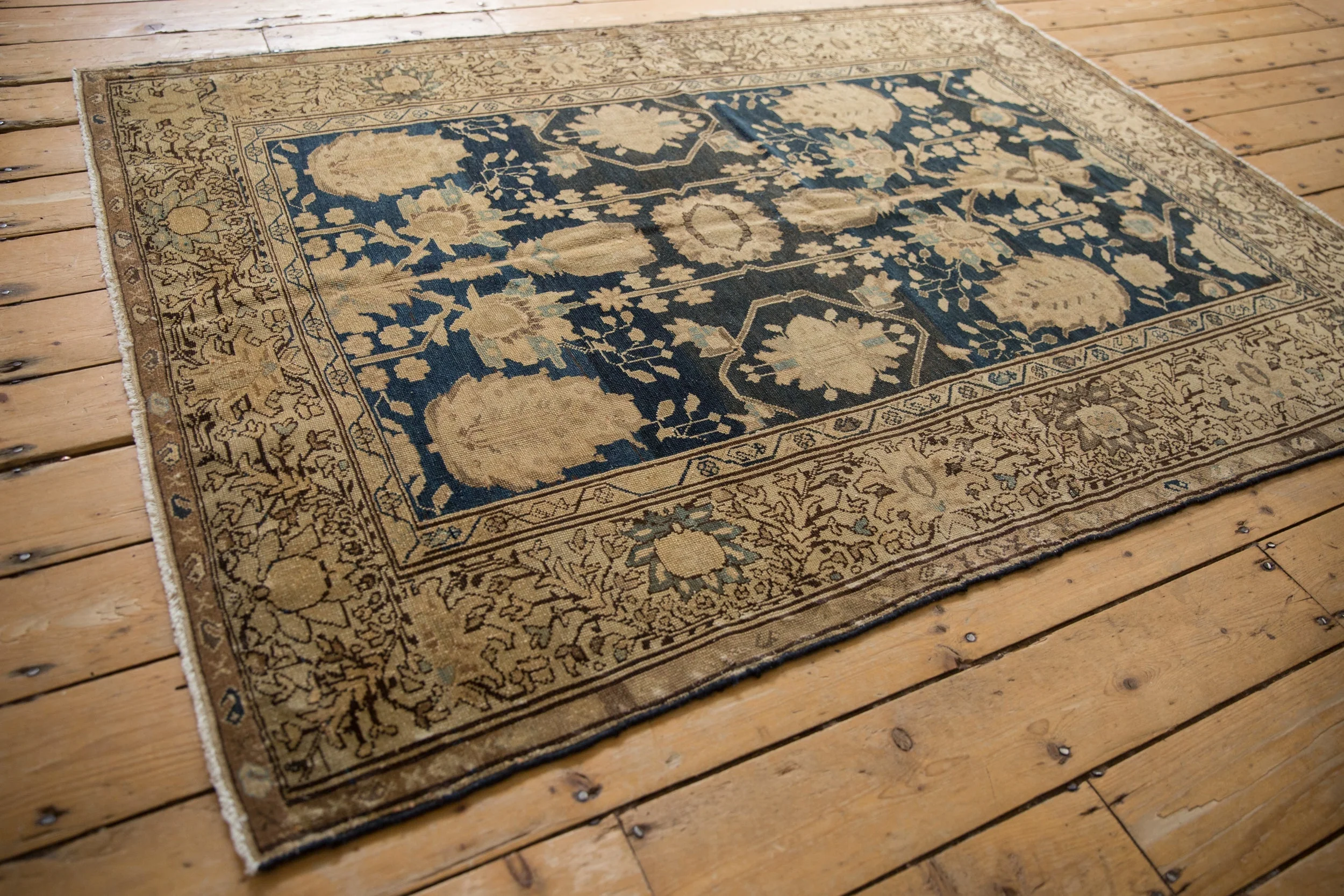4.5x6.5 Vintage Fine Tea Washed Malayer Rug - Image 8