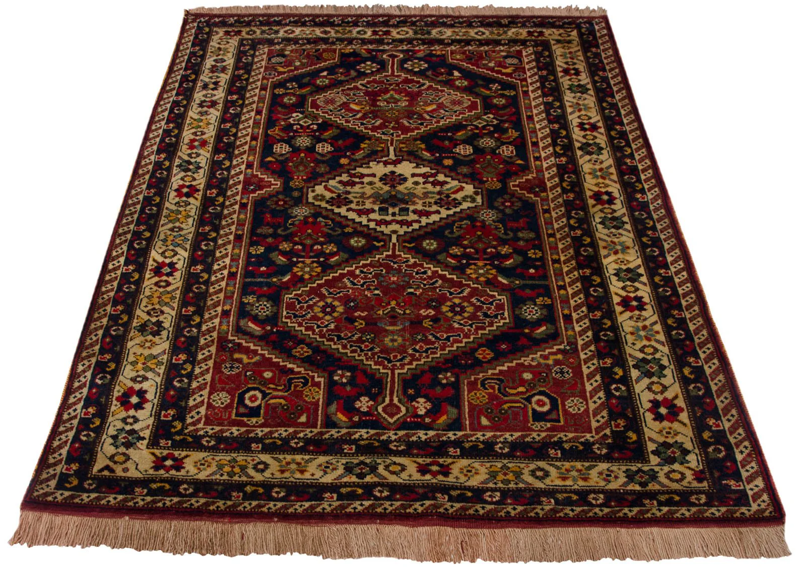 4.5x6.5 Vintage Indian Shiraz Design Rug - Image 2
