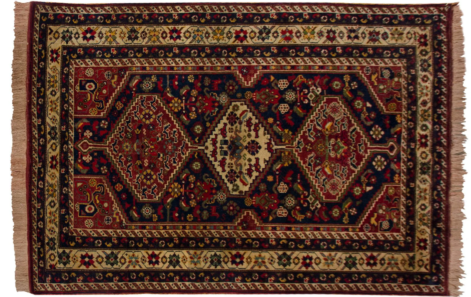 4.5x6.5 Vintage Indian Shiraz Design Rug - Image 3