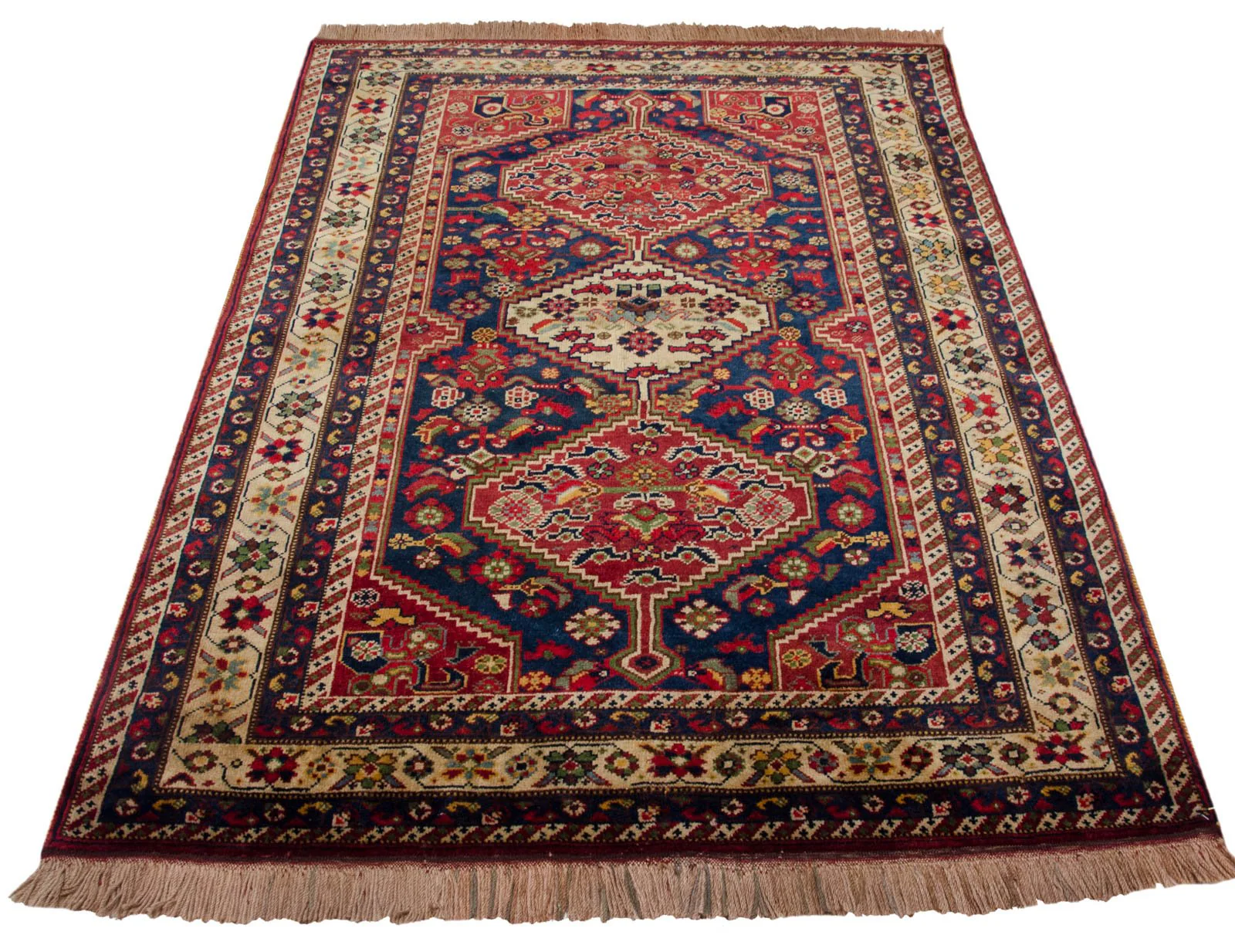 4.5x6.5 Vintage Indian Shiraz Design Rug - Image 4
