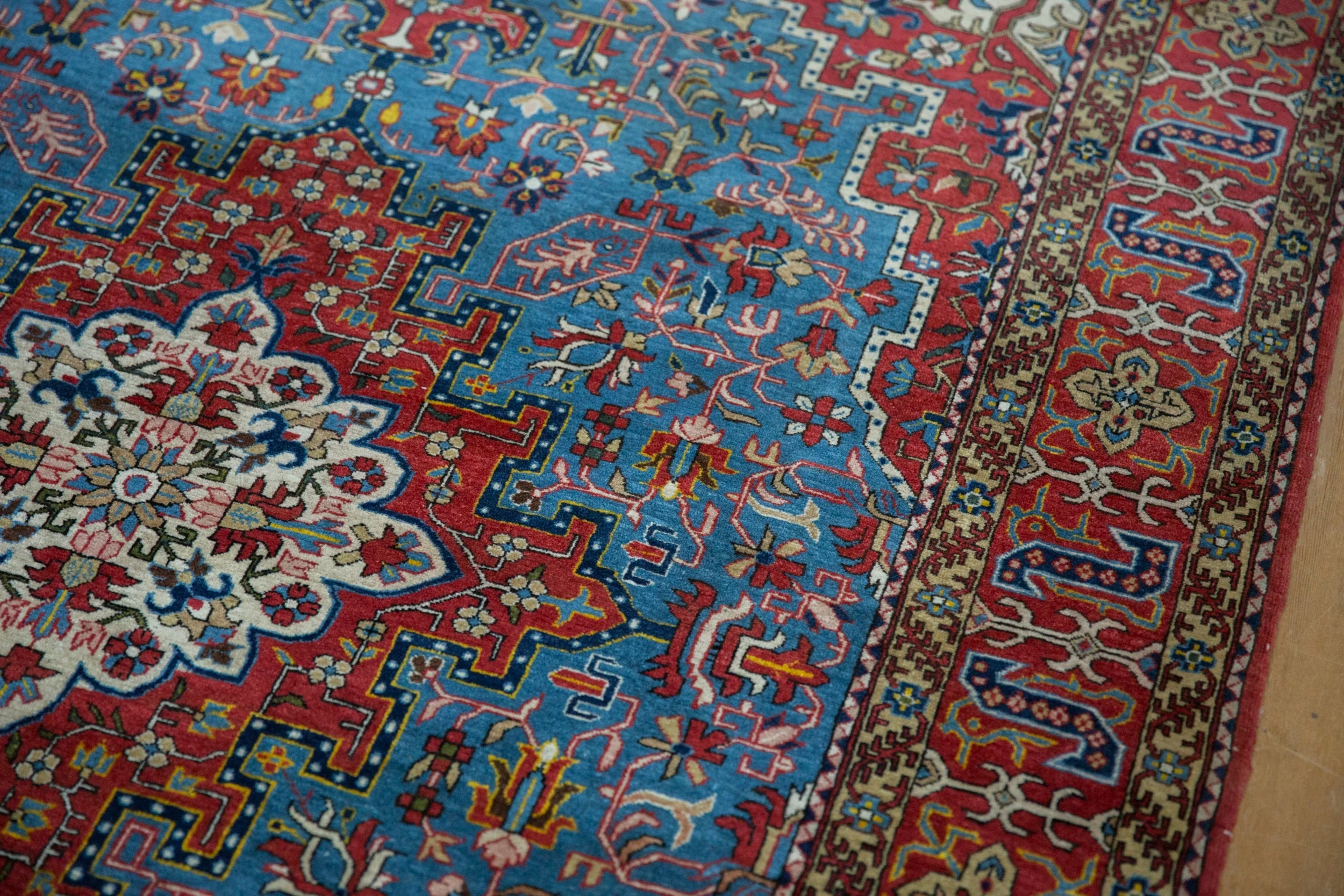 4.5x6.5 Vintage Qom Rug - Image 10
