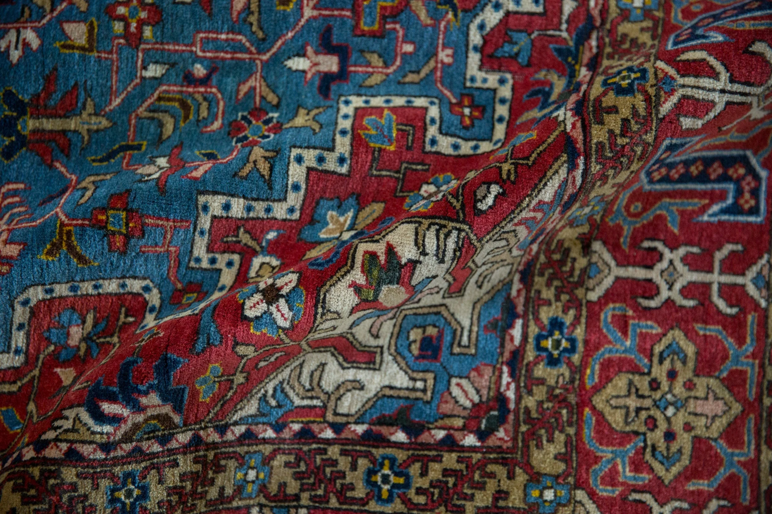 4.5x6.5 Vintage Qom Rug - Image 12