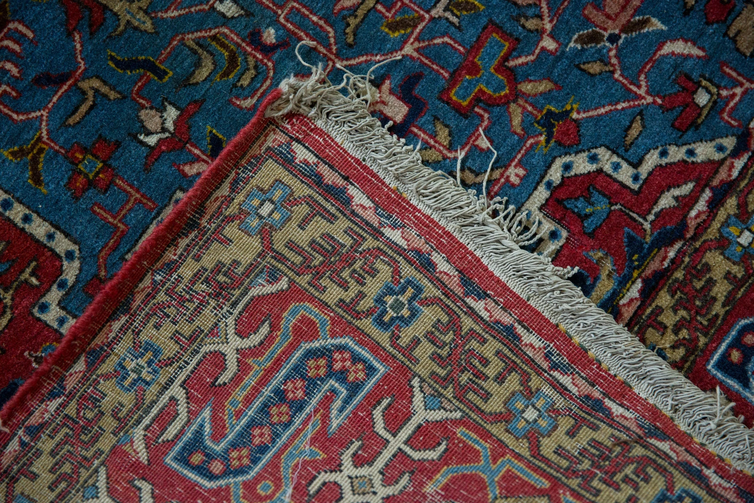 4.5x6.5 Vintage Qom Rug - Image 13