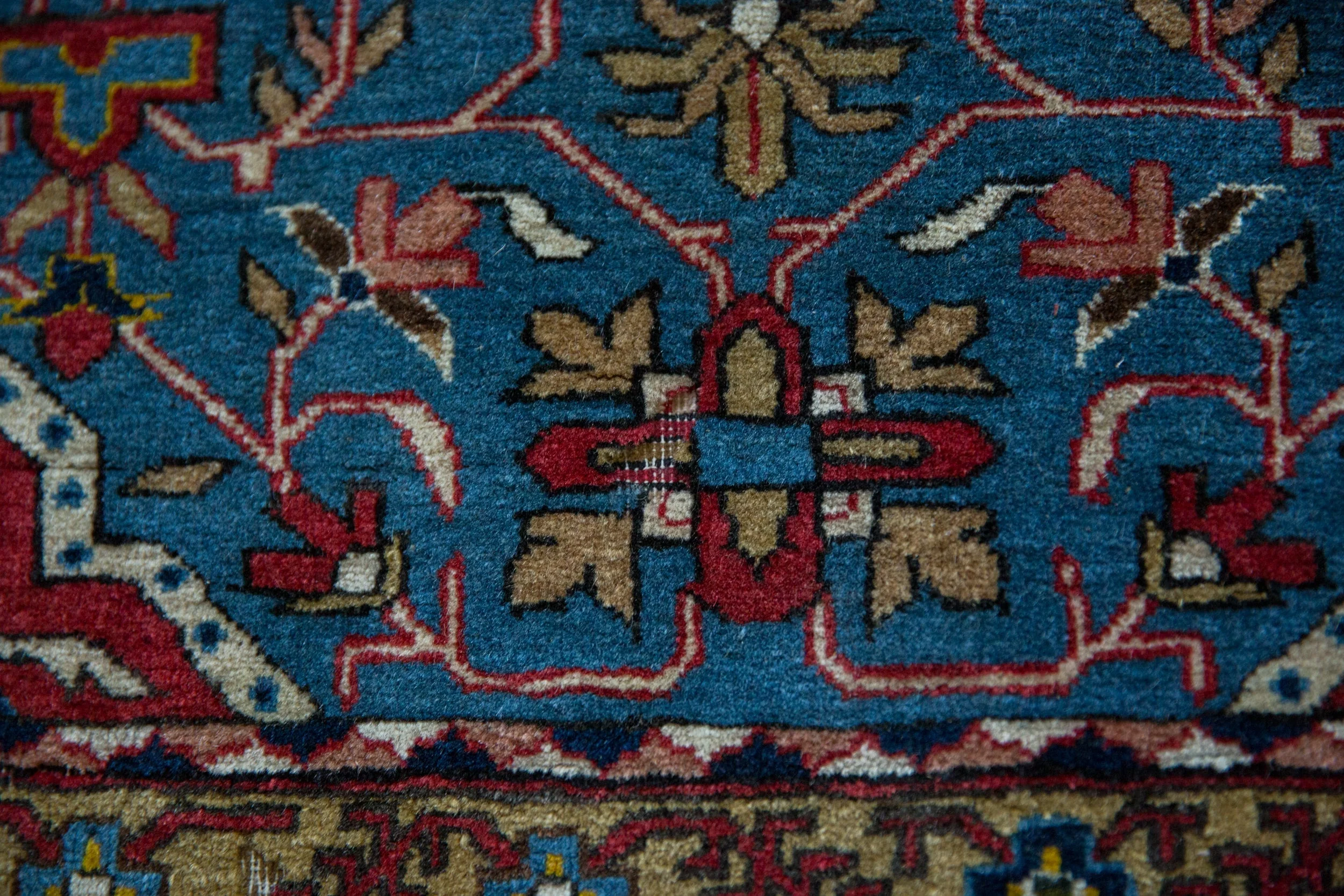 4.5x6.5 Vintage Qom Rug - Image 14
