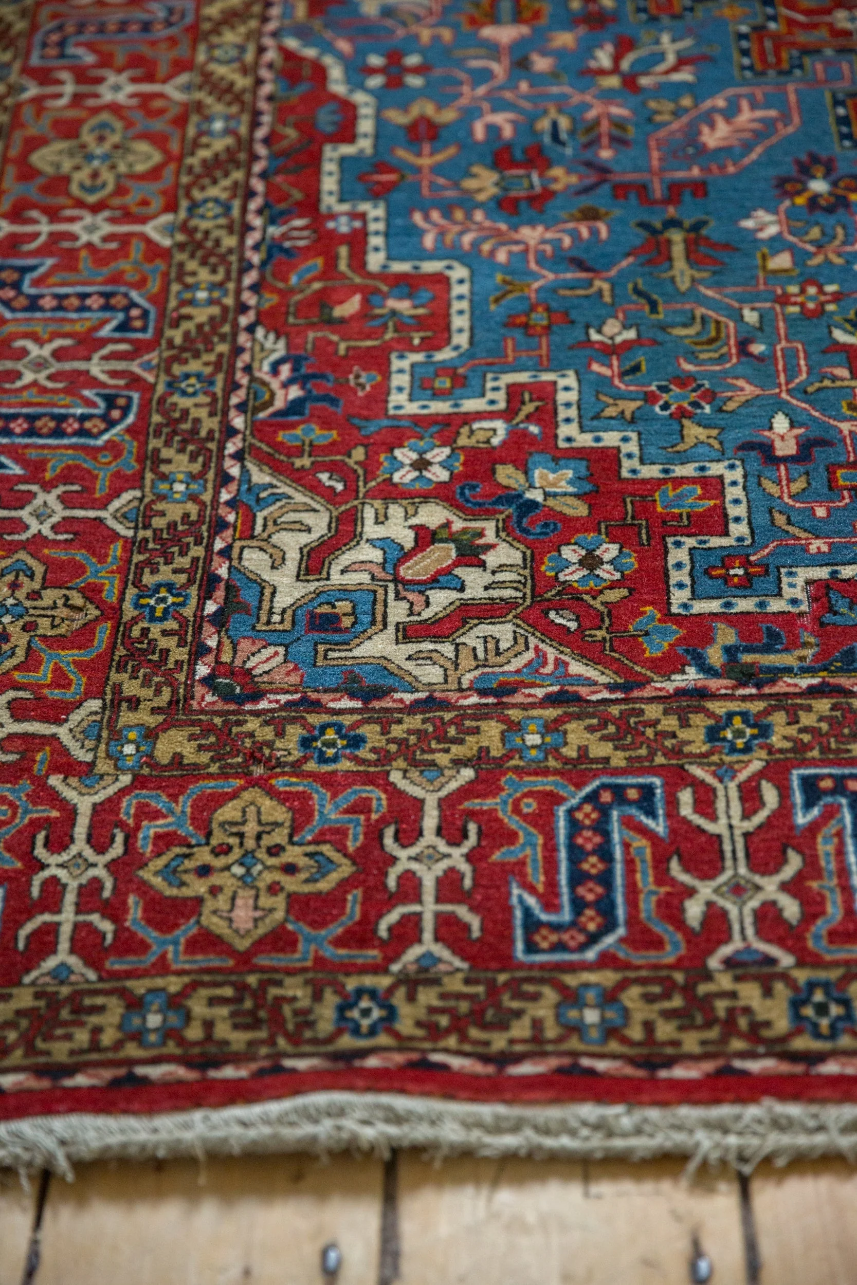 4.5x6.5 Vintage Qom Rug - Image 5