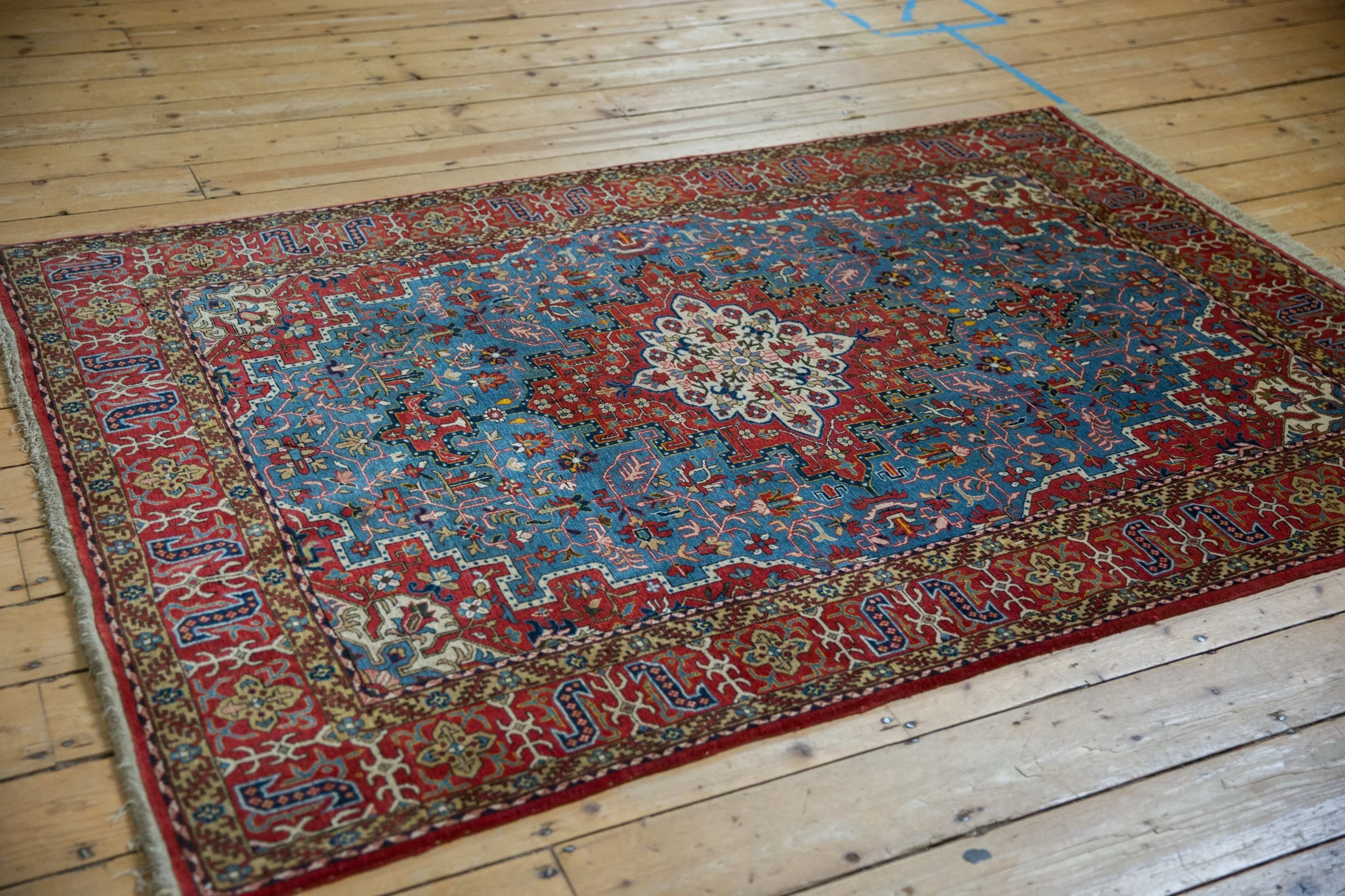 4.5x6.5 Vintage Qom Rug - Image 6