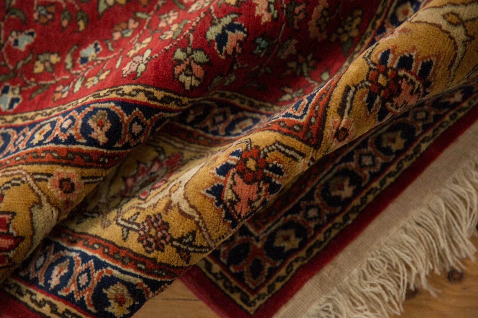 4.5x6.5 Vintage Romanian Hereke Design Rug - Image 11
