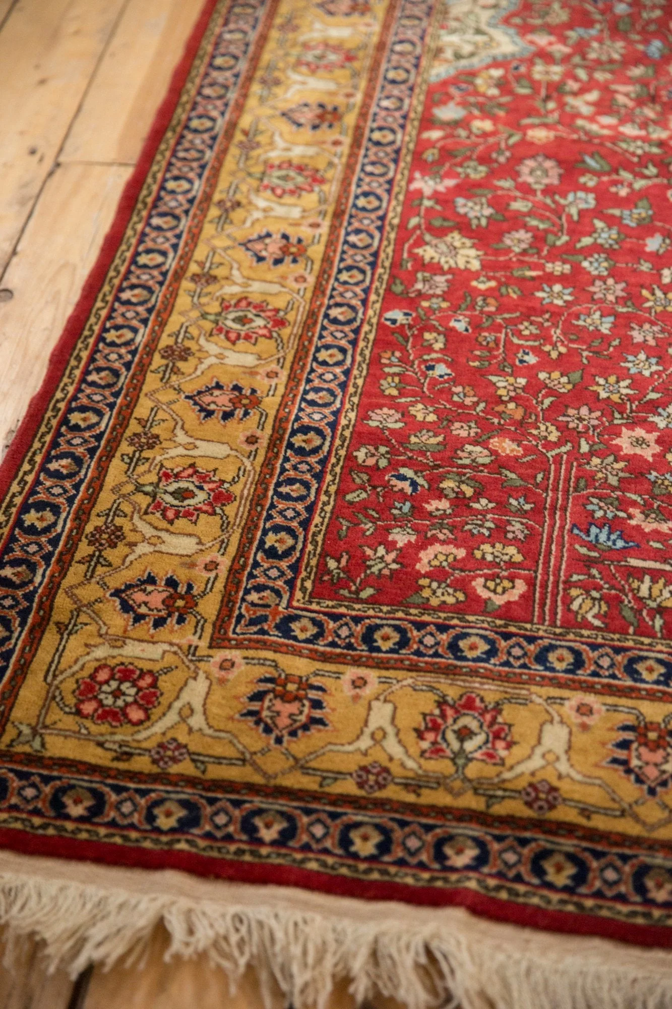 4.5x6.5 Vintage Romanian Hereke Design Rug - Image 4