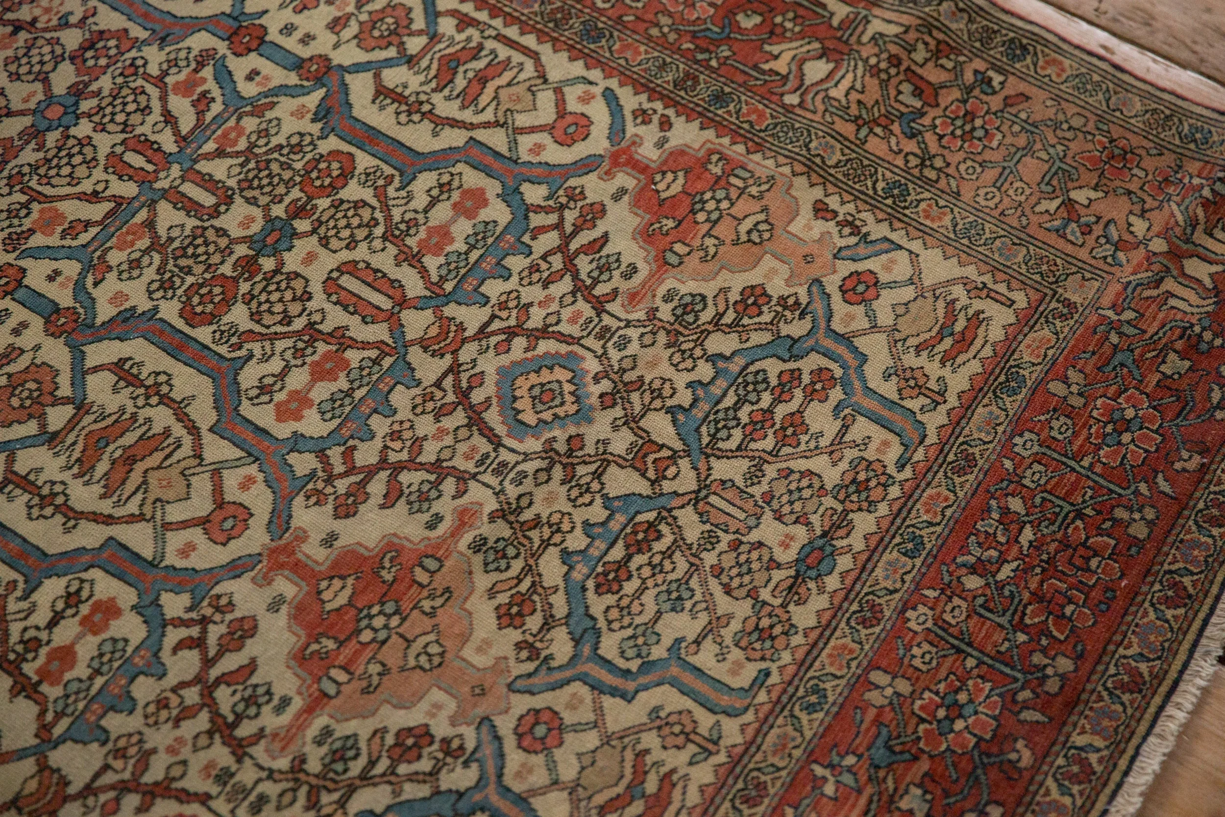 4.5x6 Antique Farahan Sarouk Rug - Image 11