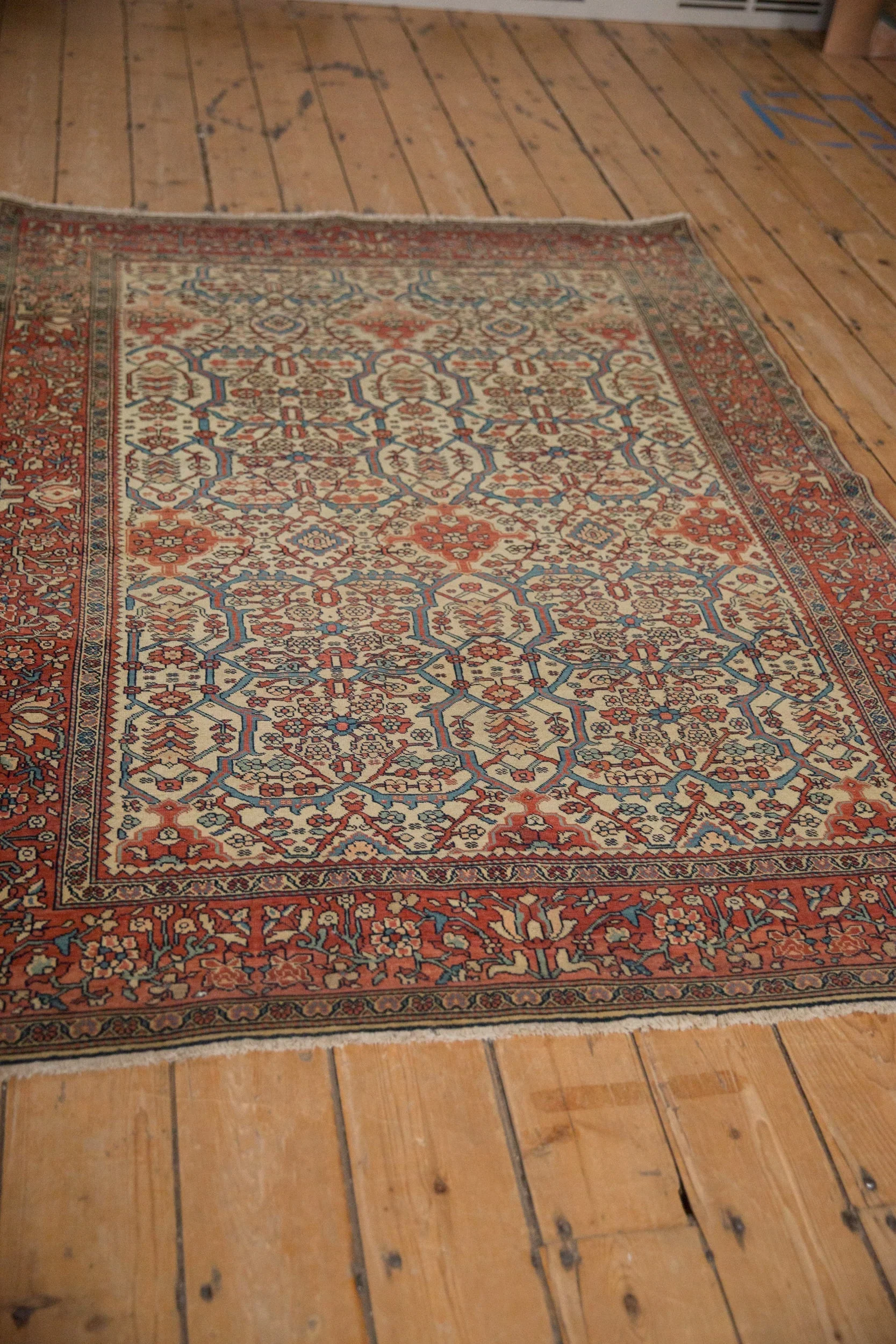 4.5x6 Antique Farahan Sarouk Rug - Image 6