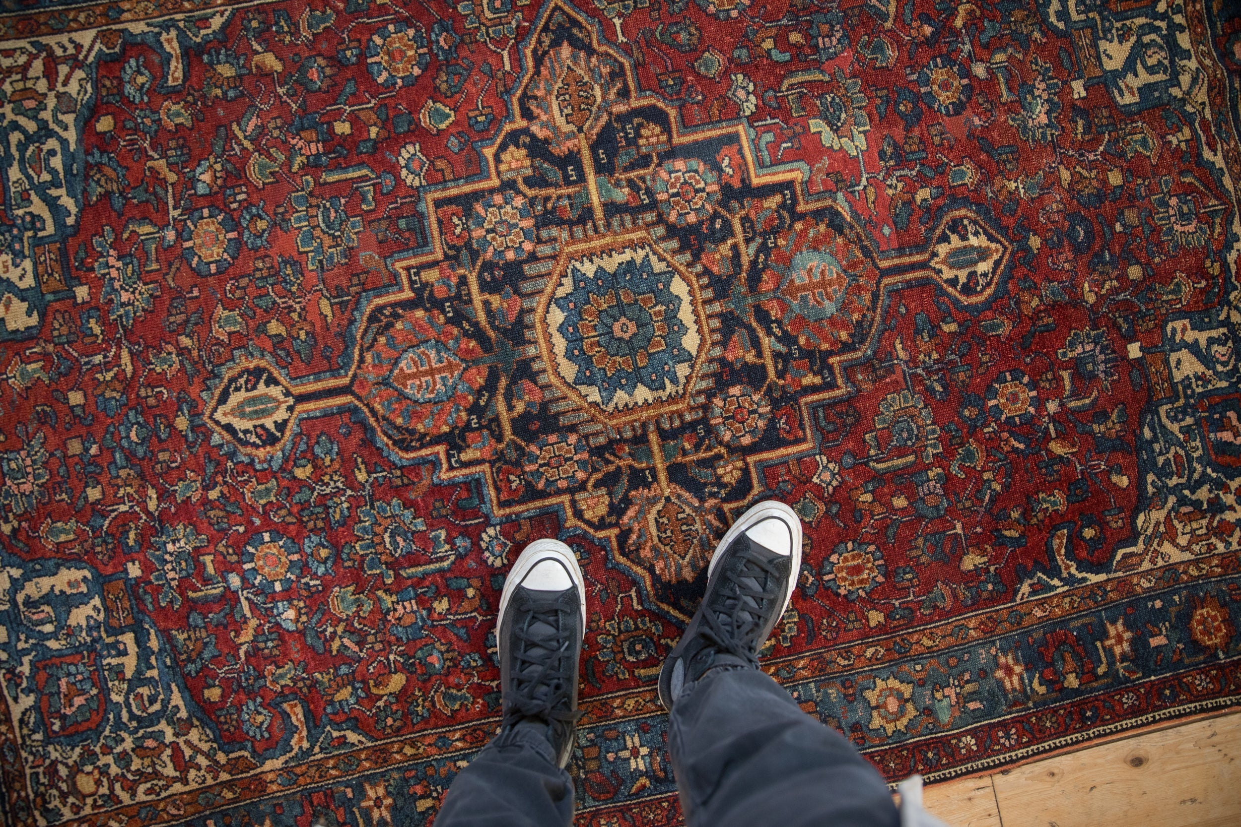 4.5x6 Antique Fine Malayer Rug - Image 2