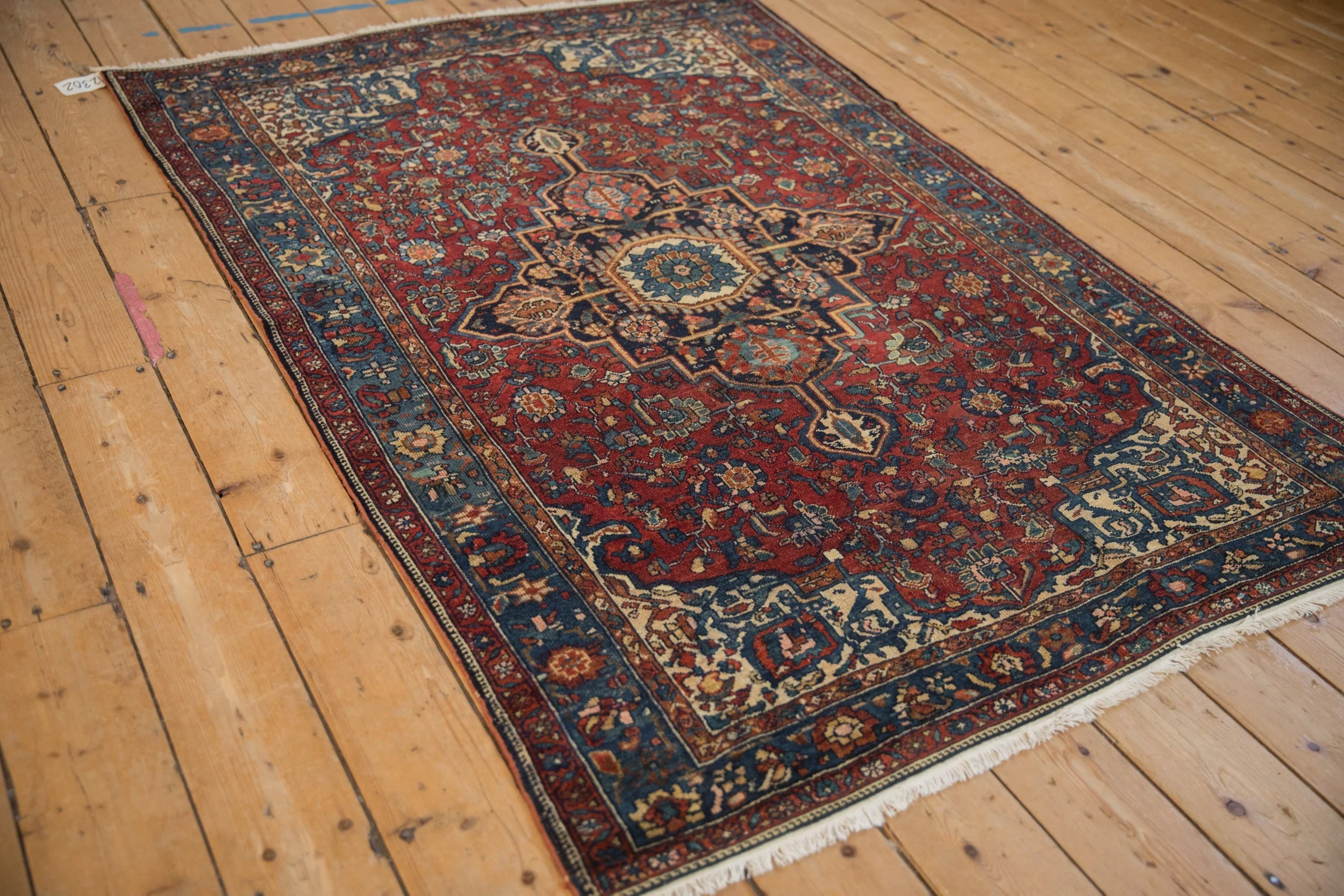 4.5x6 Antique Fine Malayer Rug - Image 4