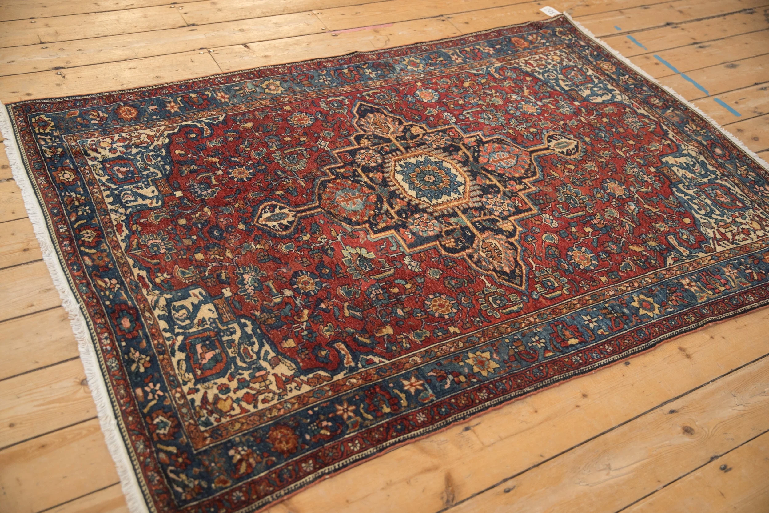 4.5x6 Antique Fine Malayer Rug - Image 6