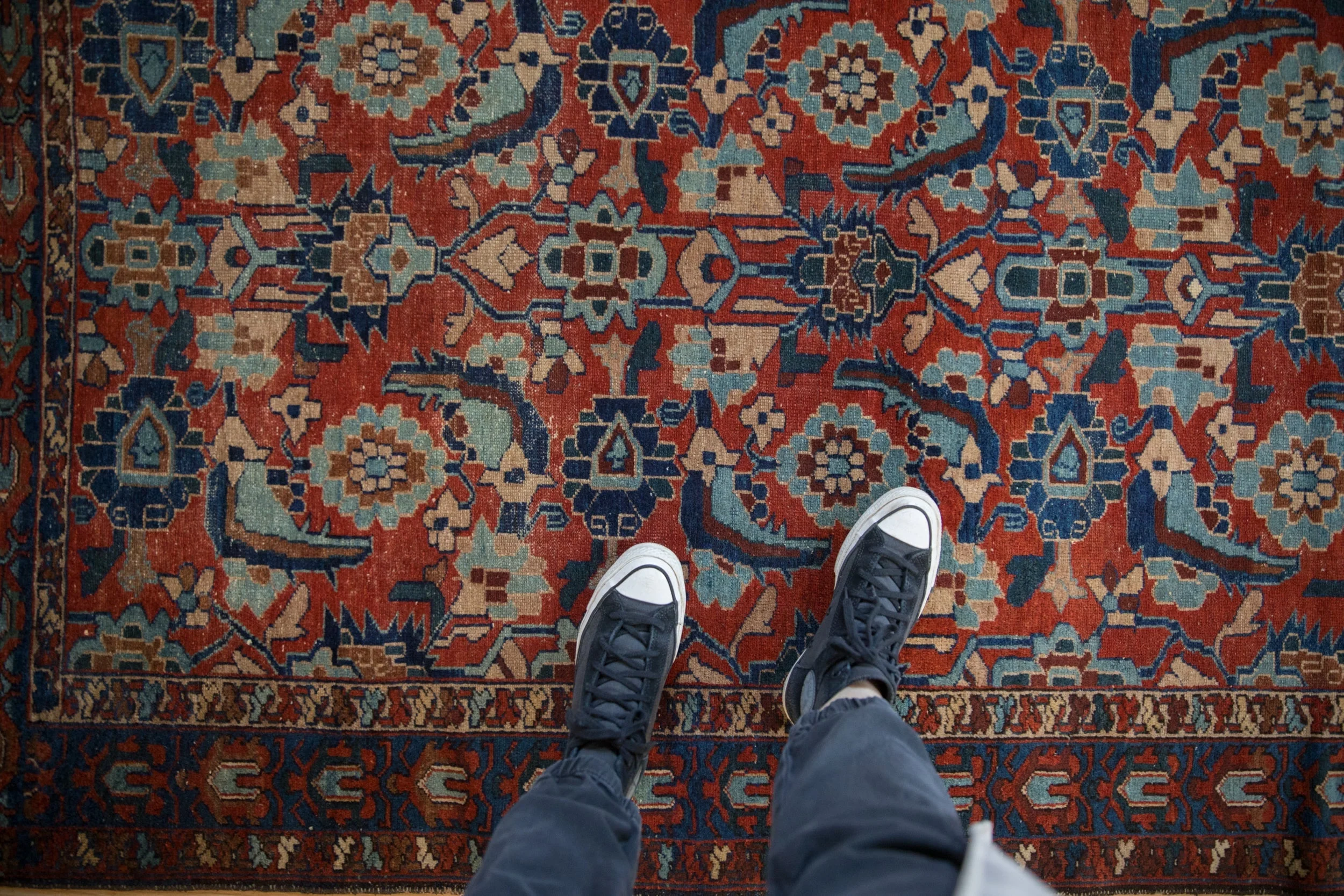 4.5x6 Antique Fine Malayer Rug - Image 2