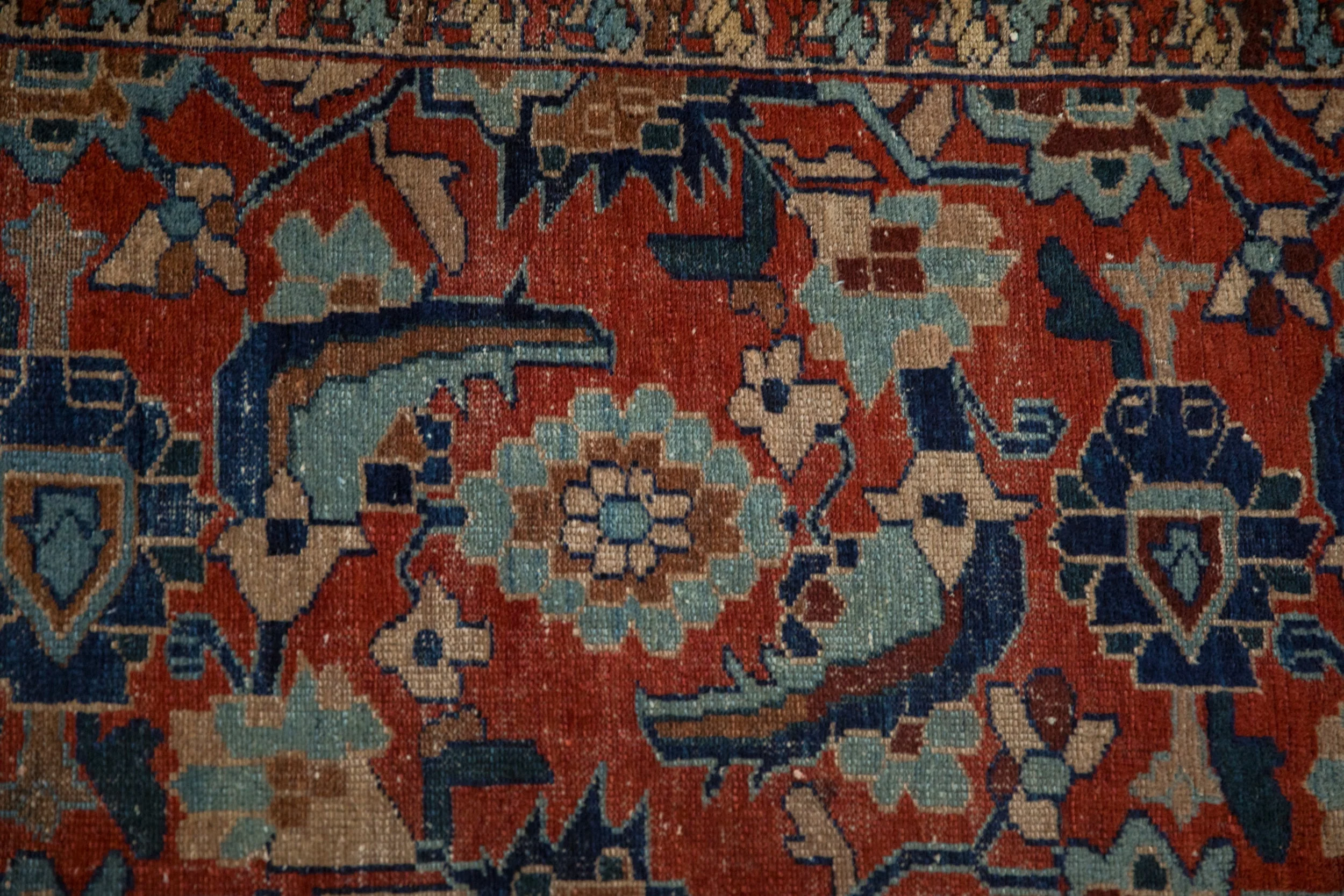 4.5x6 Antique Fine Malayer Rug - Image 3