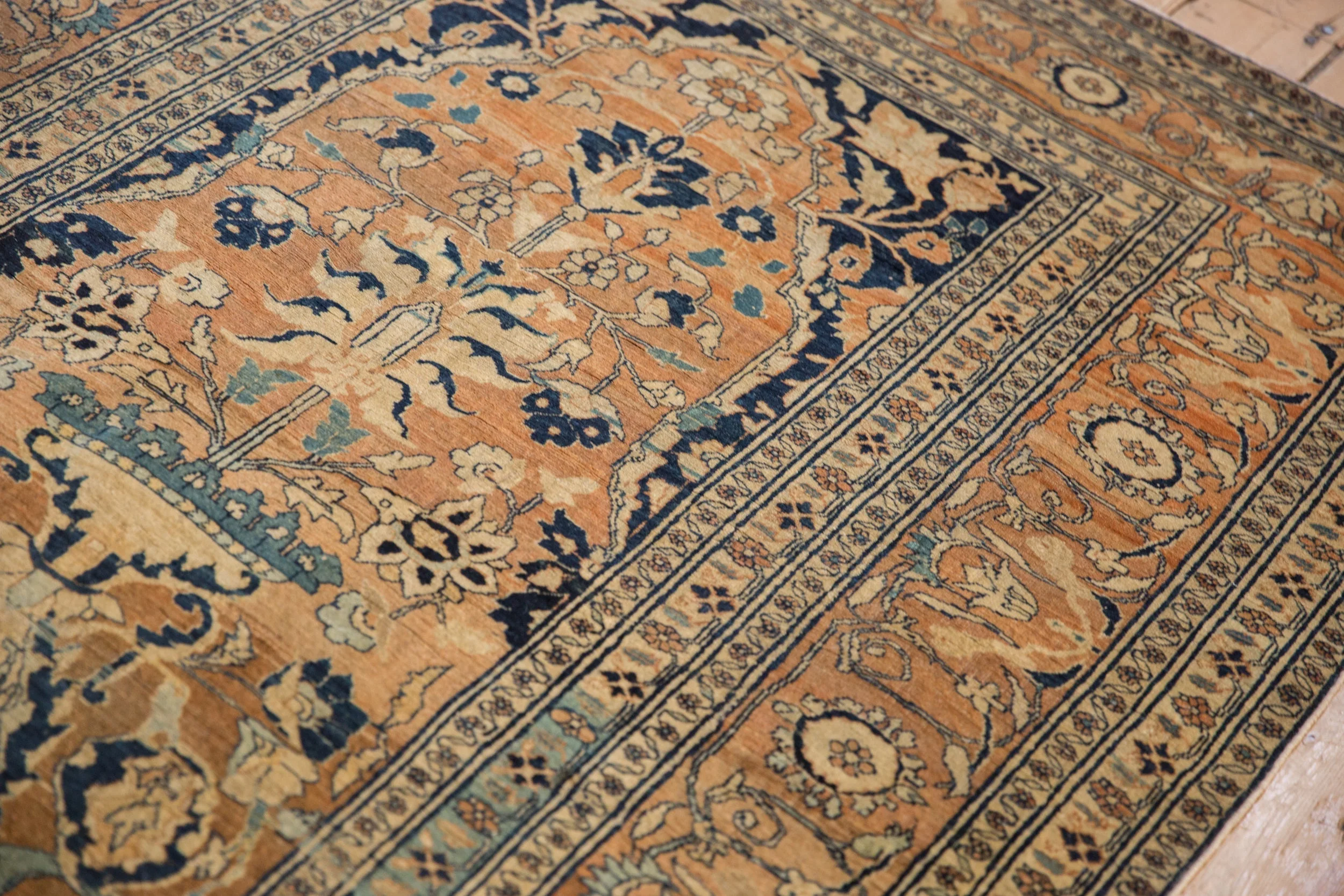 4.5x6 Antique Fine Tabriz Rug - Image 8