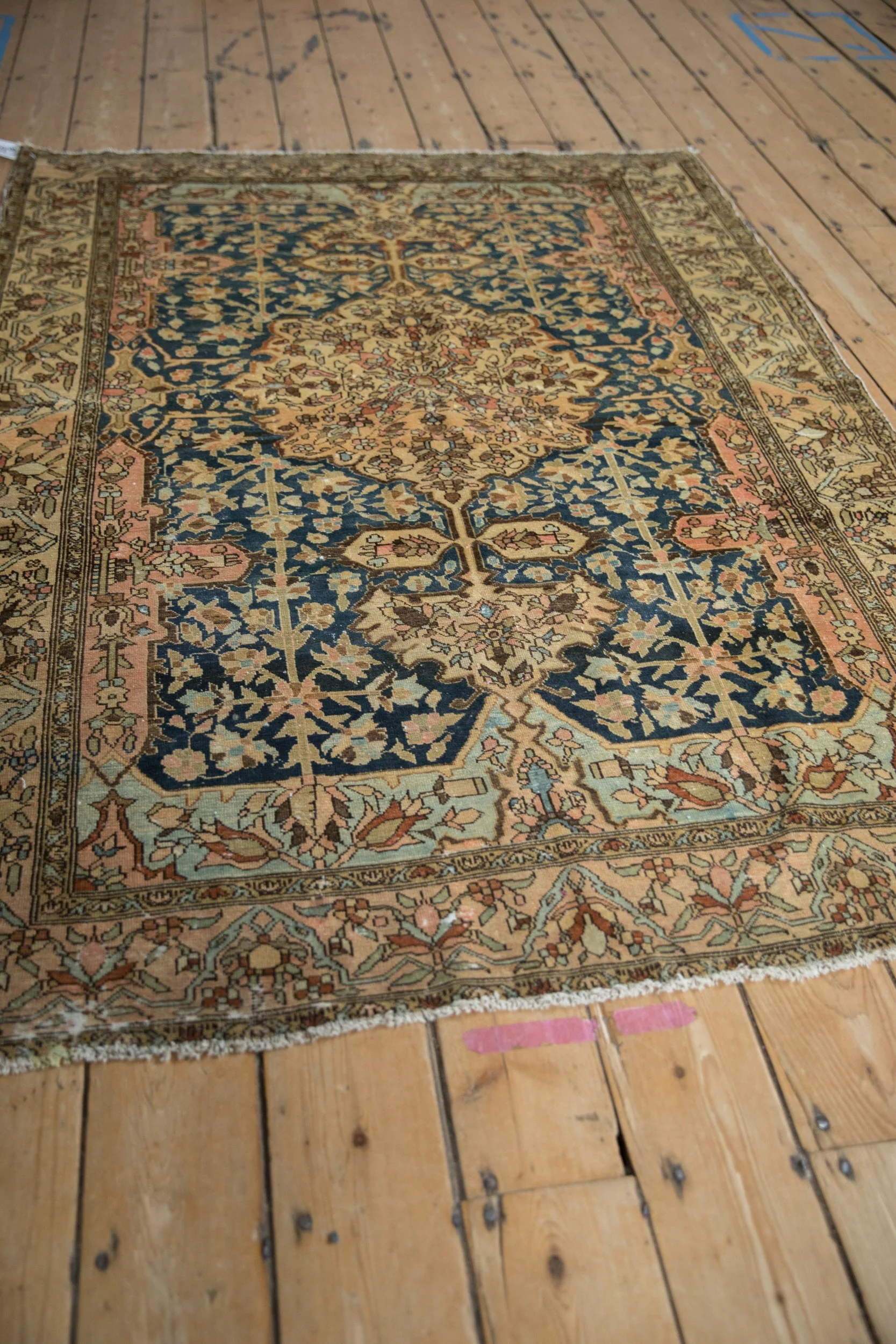 4.5x6 Antique Fine Tea Washed Malayer Rug - Image 4