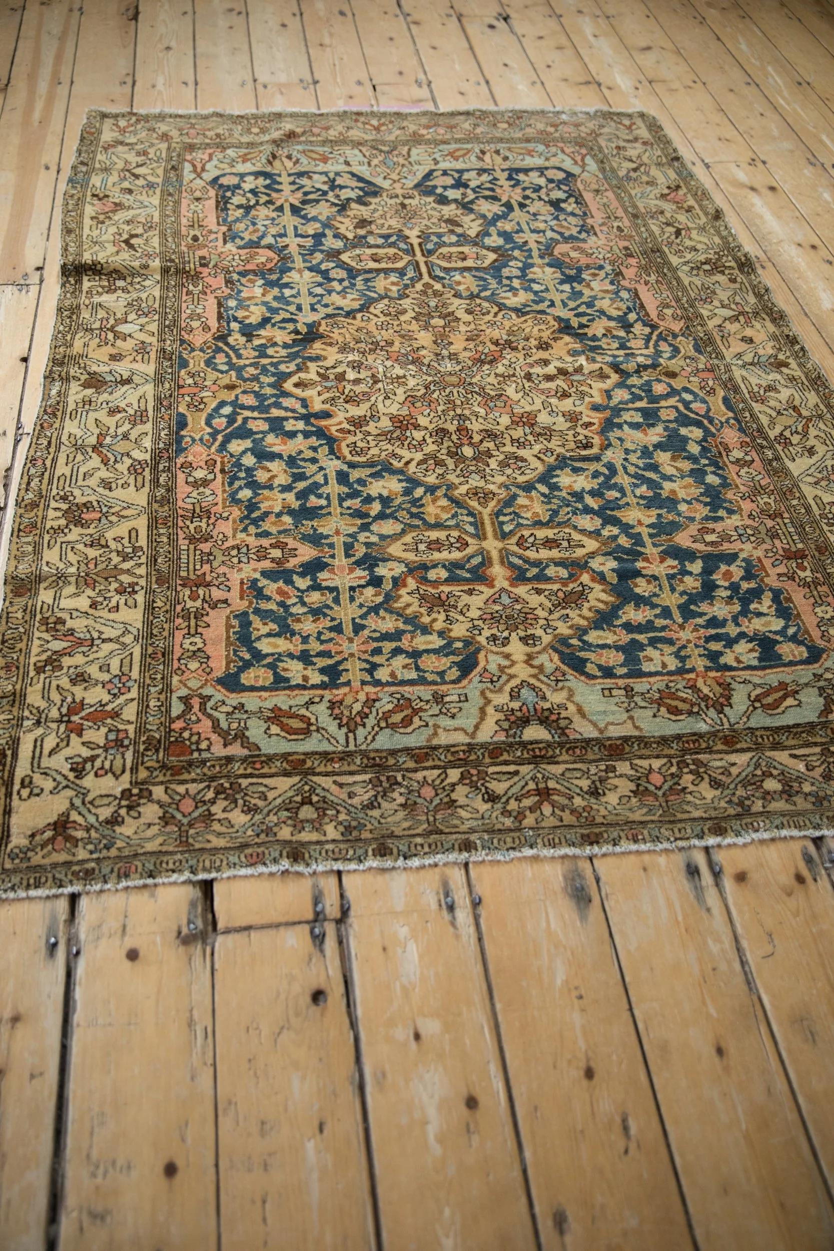 4.5x6 Antique Fine Tea Washed Malayer Rug - Image 8