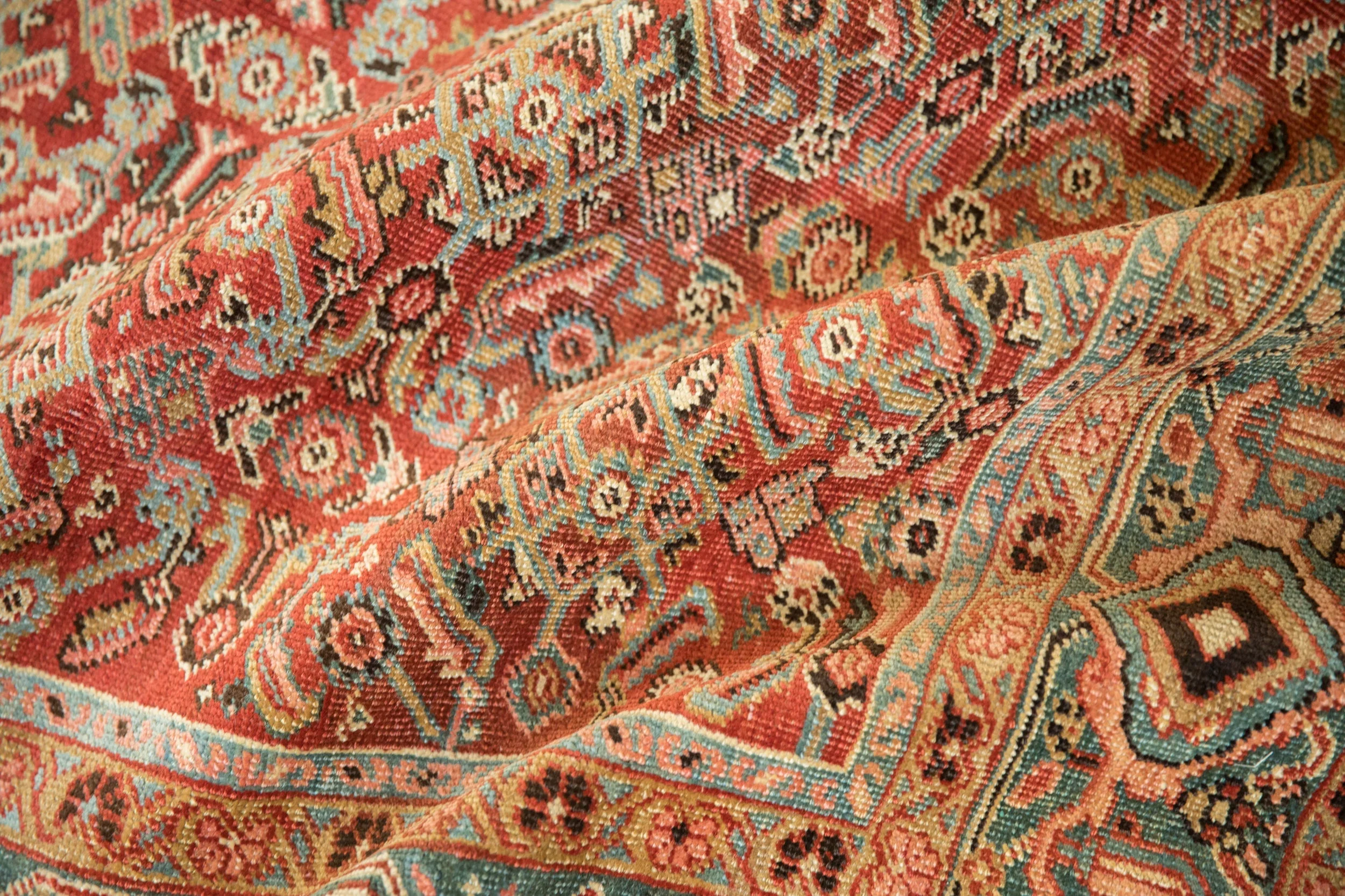 4.5x6 Antique Heriz Rug - Image 10