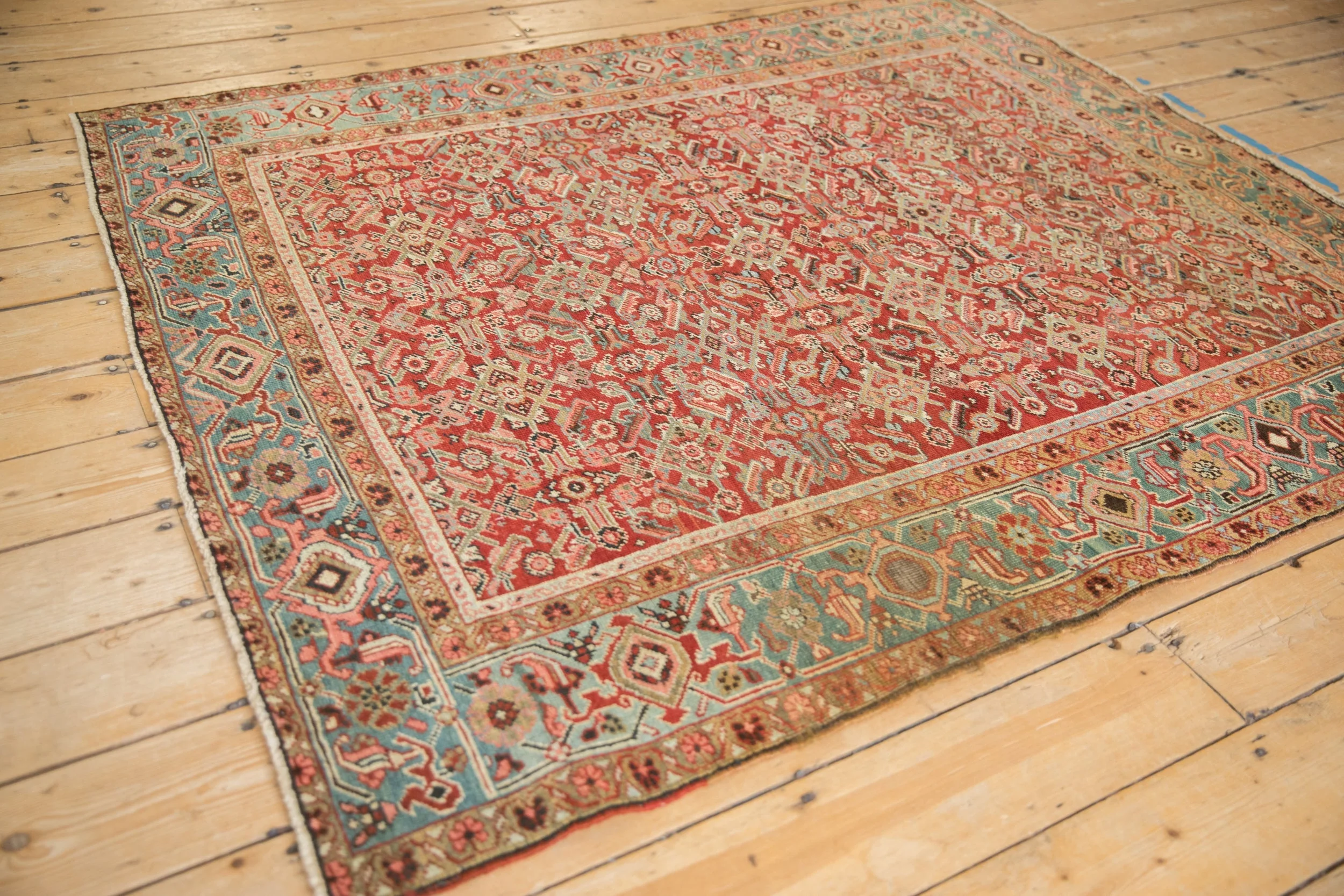 4.5x6 Antique Heriz Rug - Image 6
