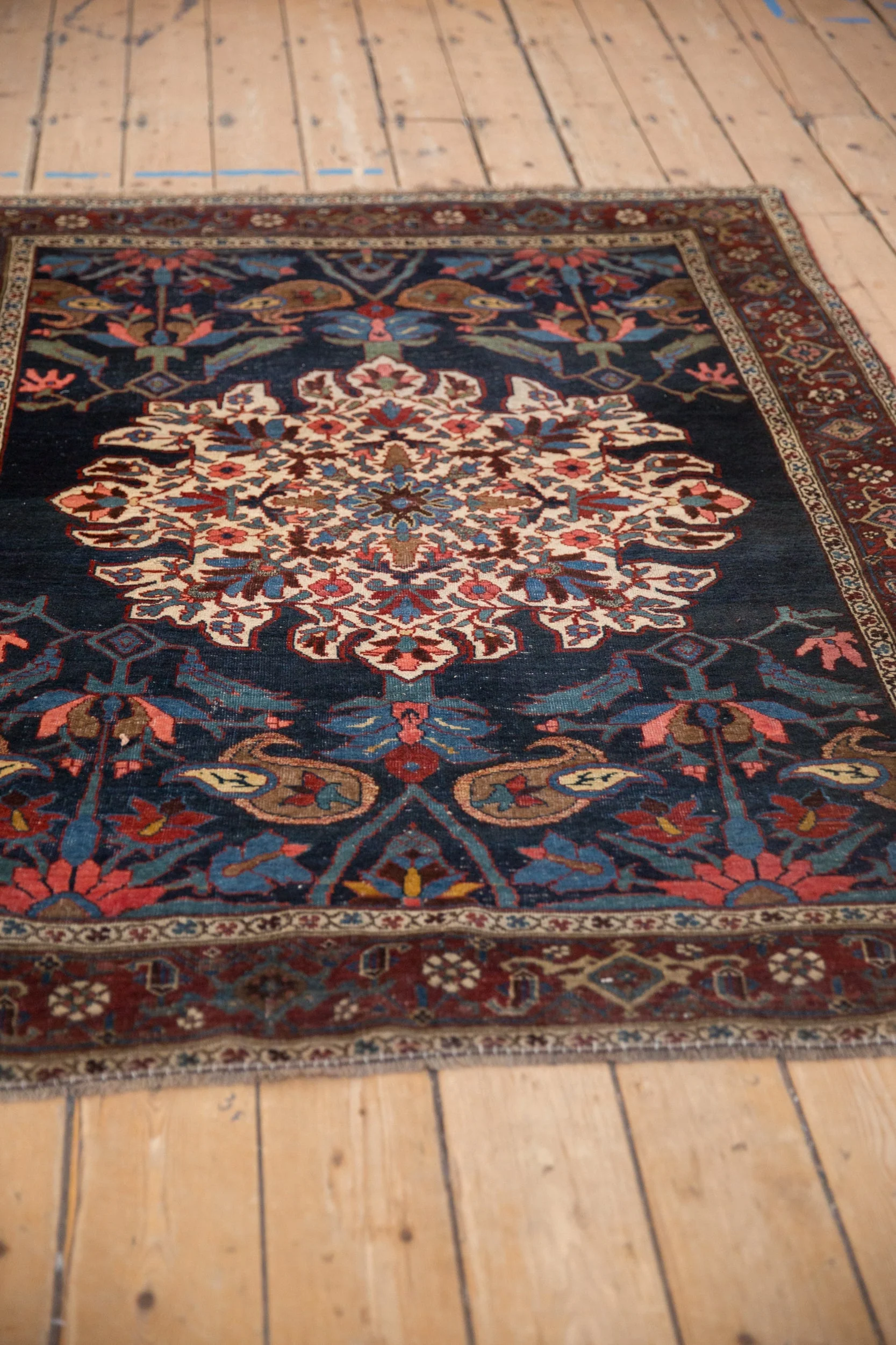 4.5x6 Antique Kurdish Bijar Rug - Image 6