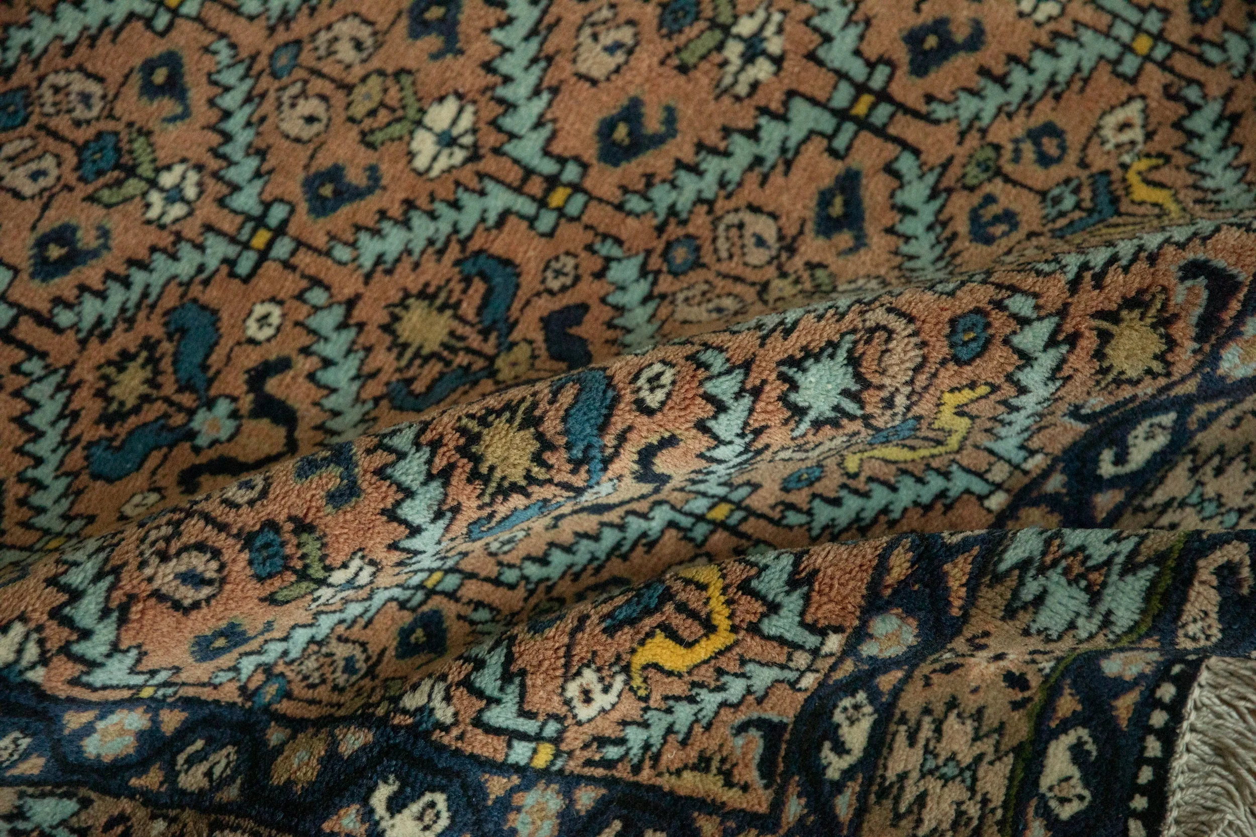 4.5x6 Vintage Ardebil Rug - Image 10