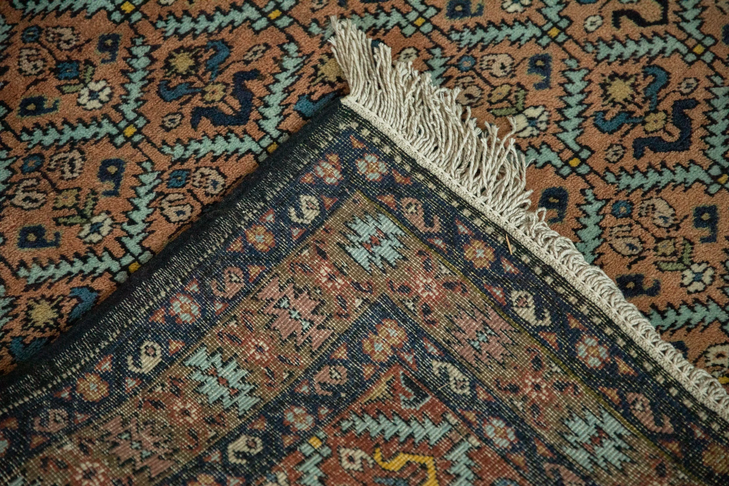 4.5x6 Vintage Ardebil Rug - Image 11