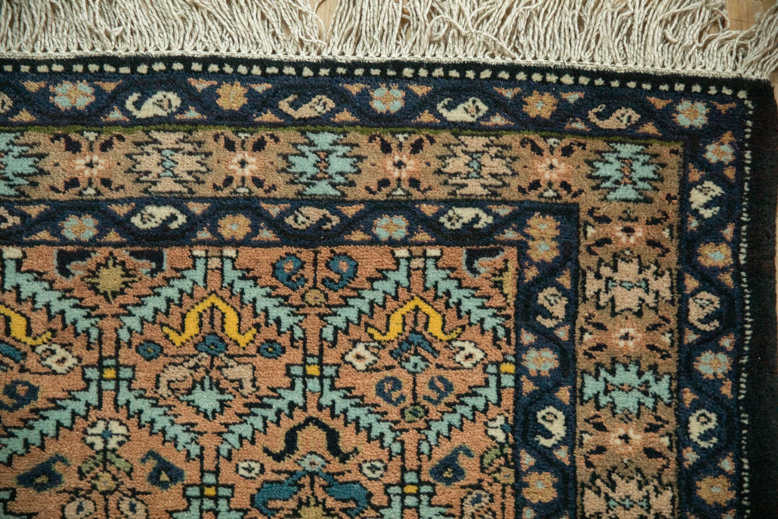 4.5x6 Vintage Ardebil Rug - Image 3