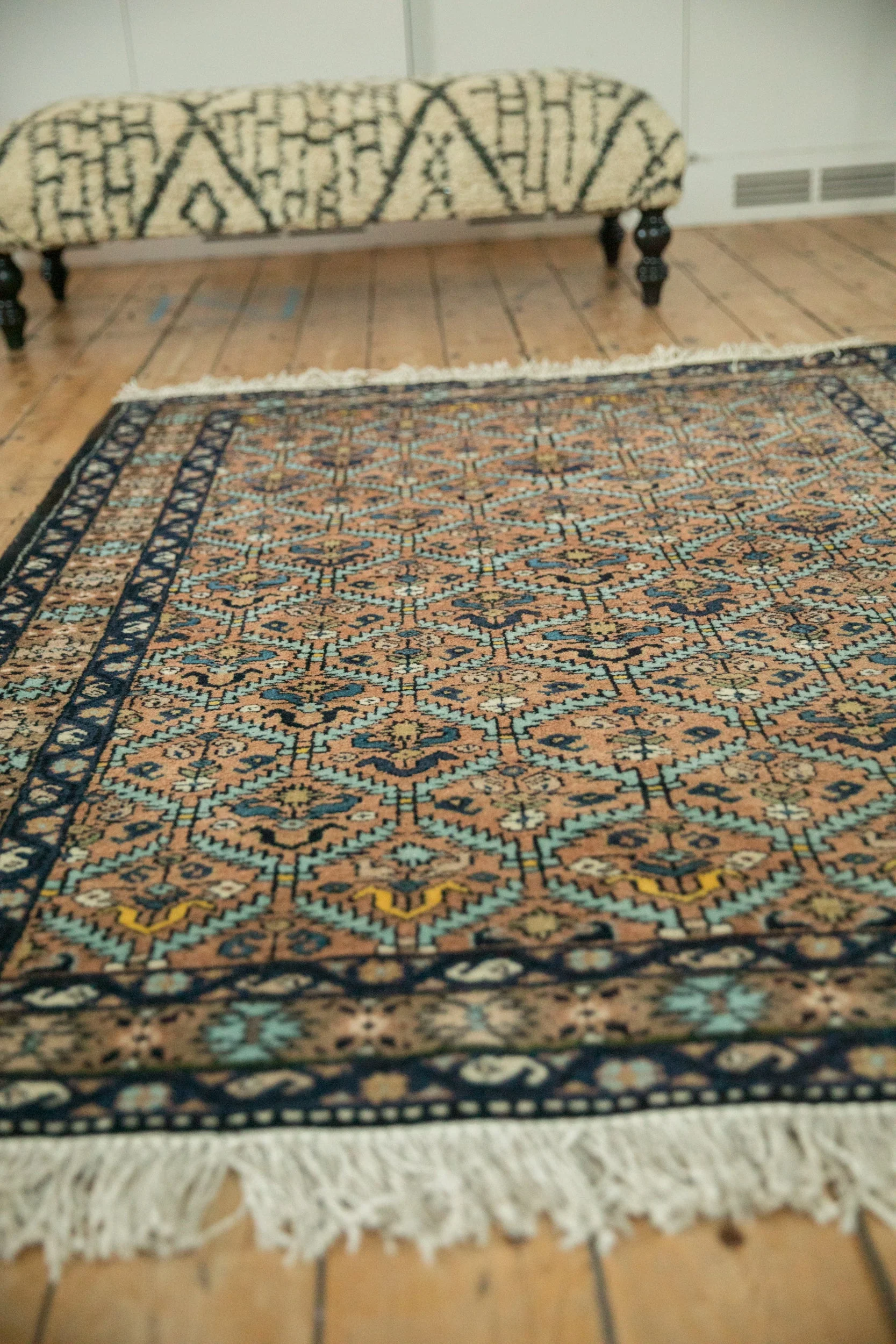 4.5x6 Vintage Ardebil Rug - Image 4