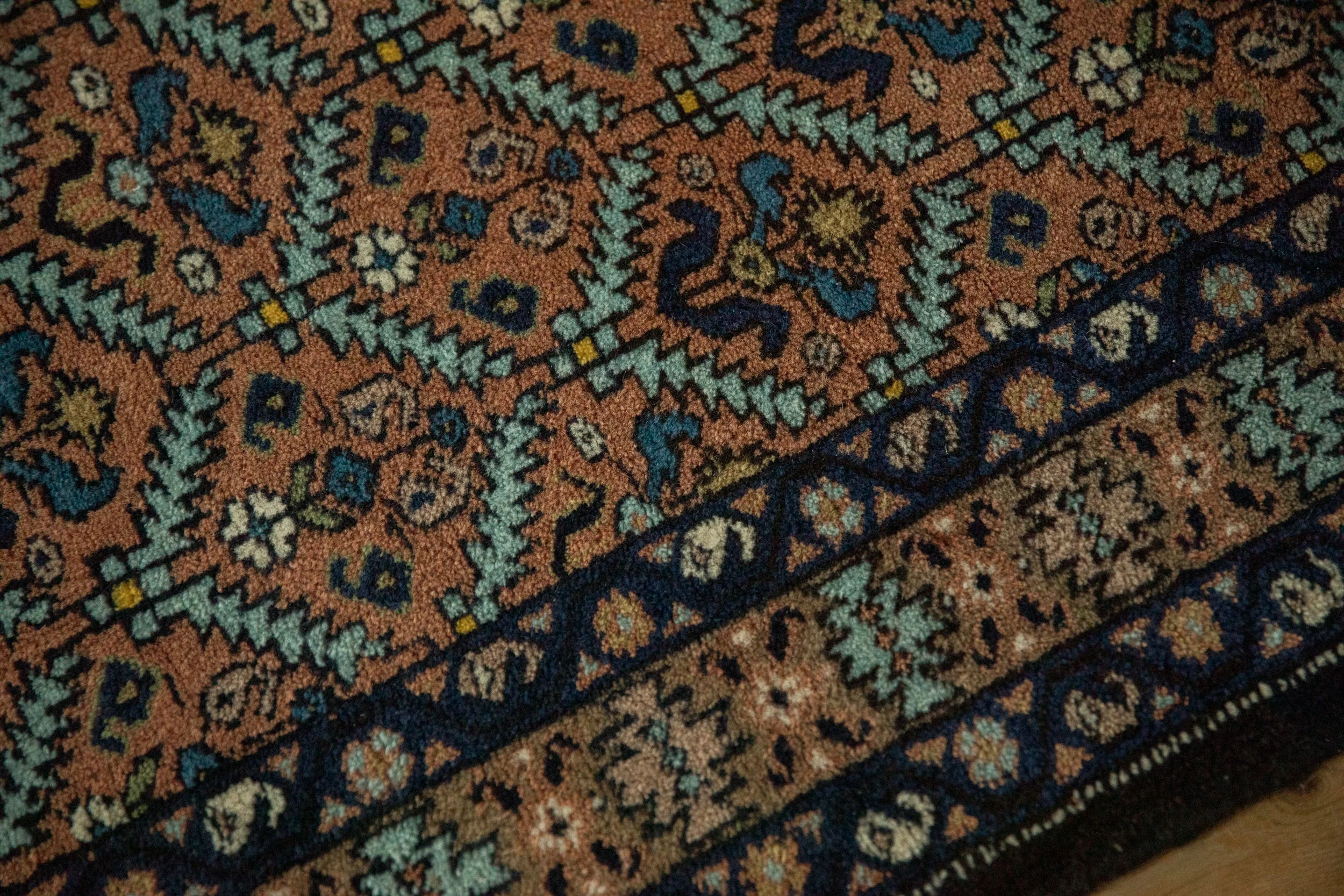 4.5x6 Vintage Ardebil Rug - Image 9
