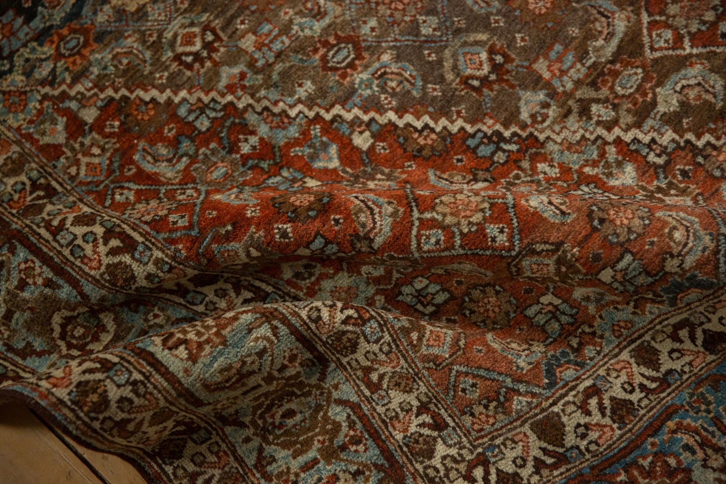4.5x6 Vintage Bijar Rug - Image 9