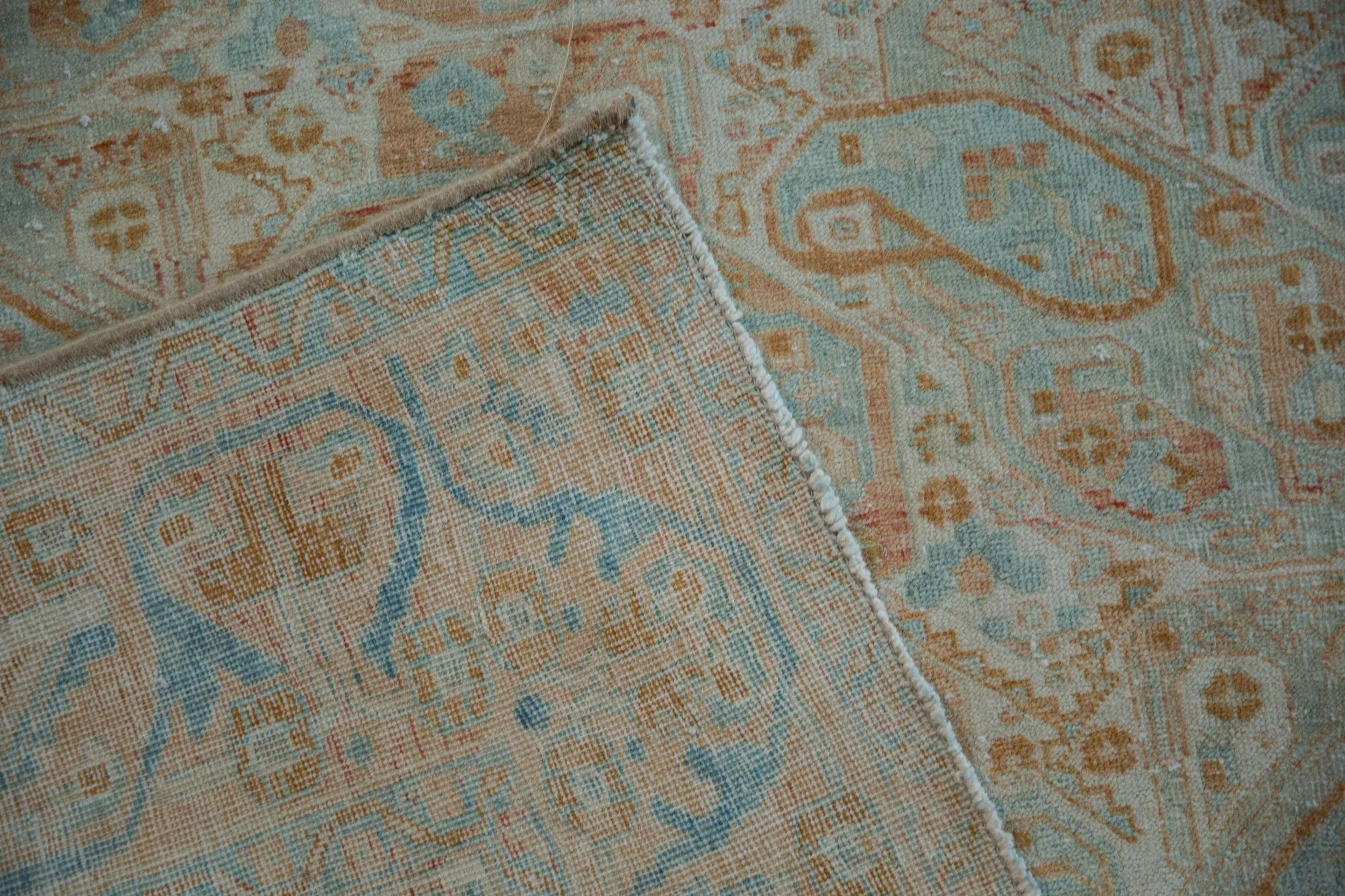 4.5x6 Vintage Distressed Afshar Rug - Image 11
