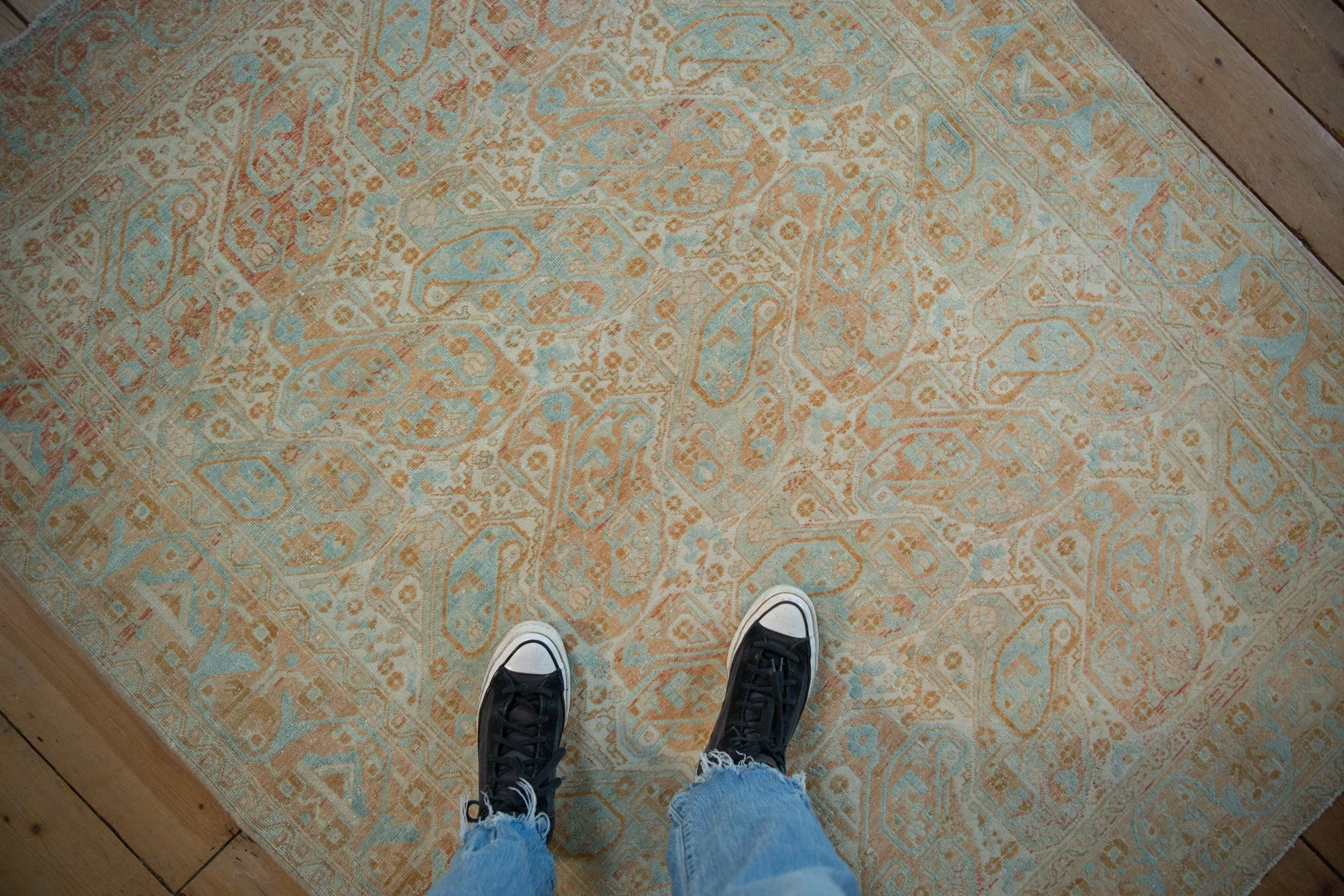 4.5x6 Vintage Distressed Afshar Rug - Image 2