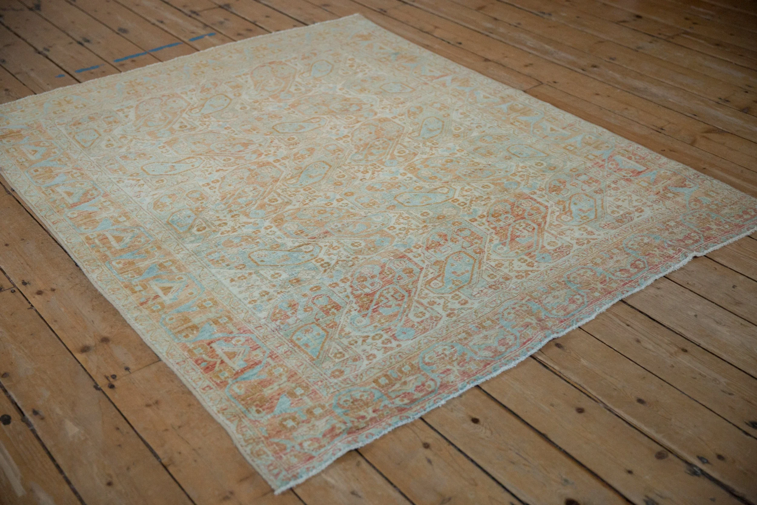 4.5x6 Vintage Distressed Afshar Rug - Image 4