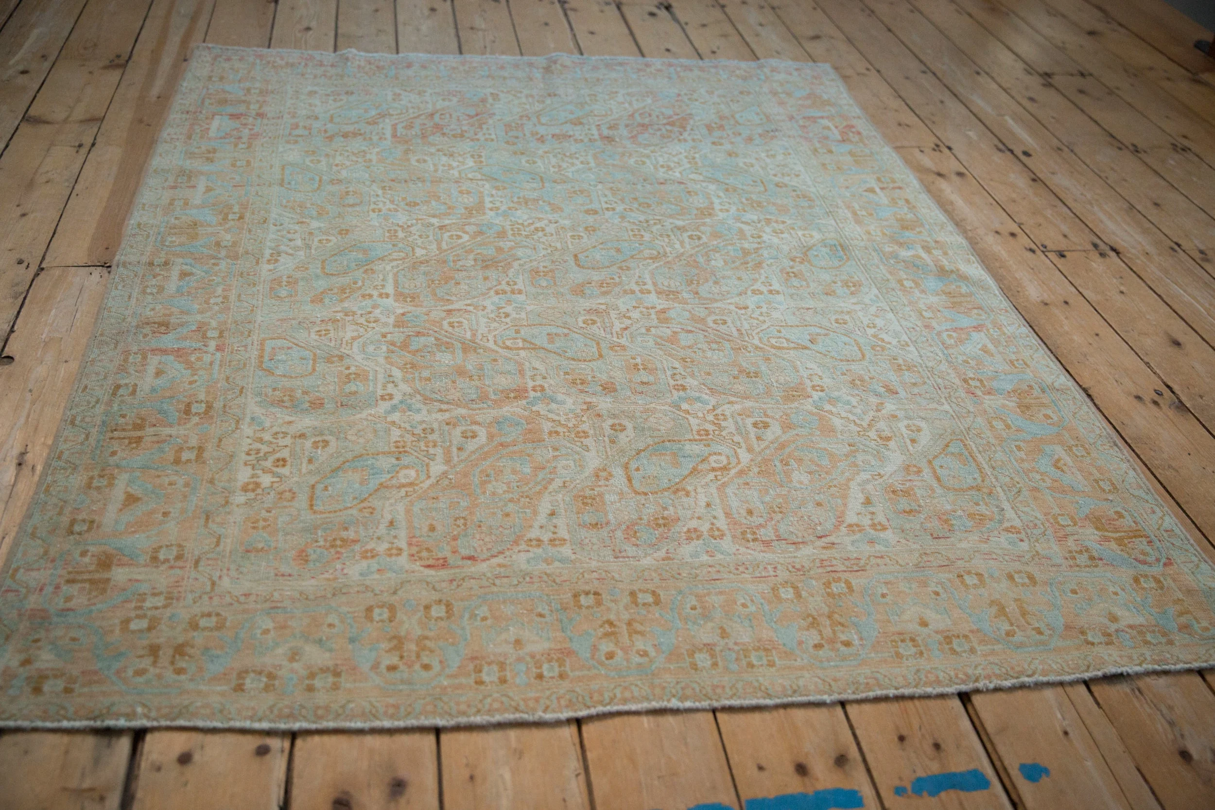 4.5x6 Vintage Distressed Afshar Rug - Image 8