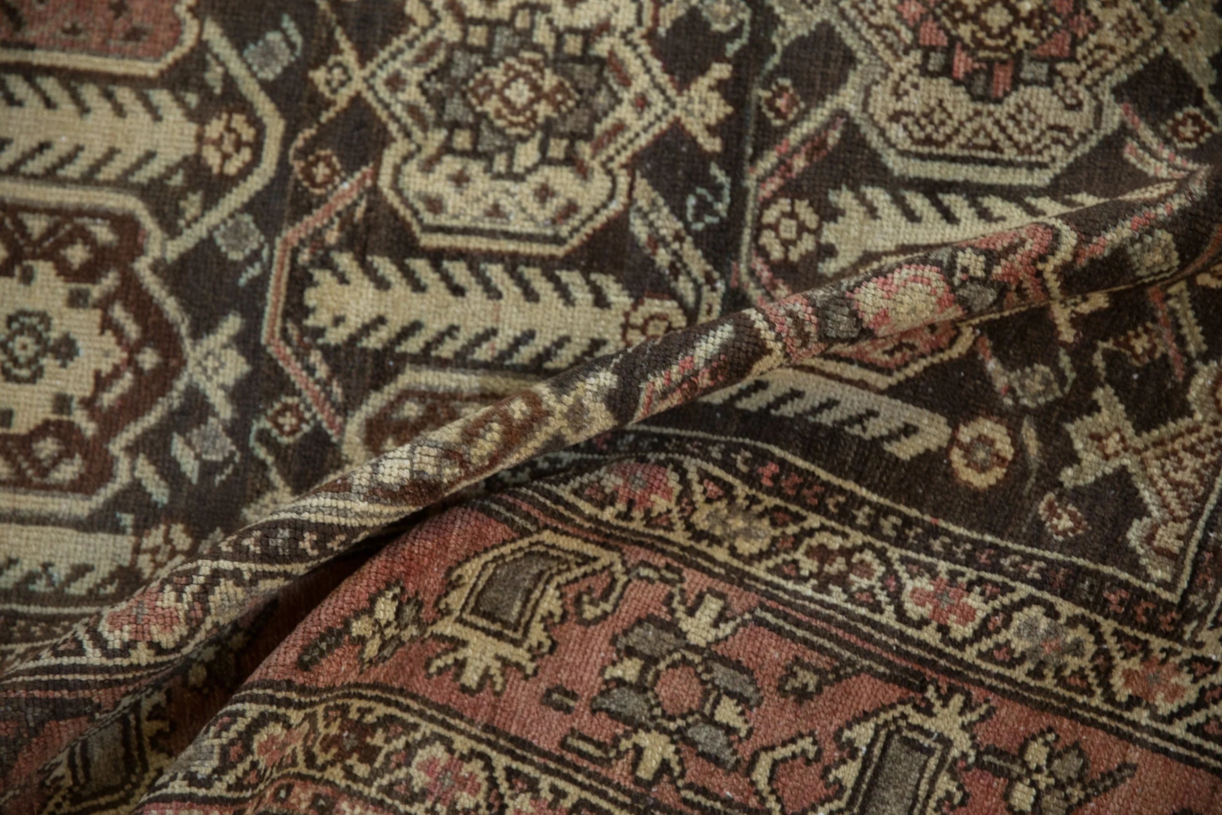 4.5x6 Vintage Distressed Hamadan Rug - Image 10