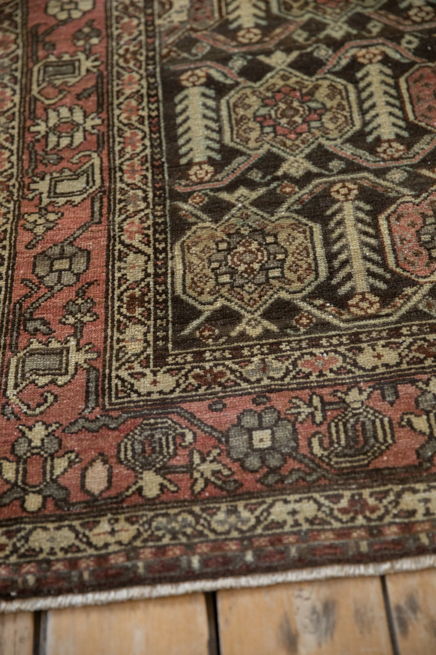 4.5x6 Vintage Distressed Hamadan Rug - Image 6