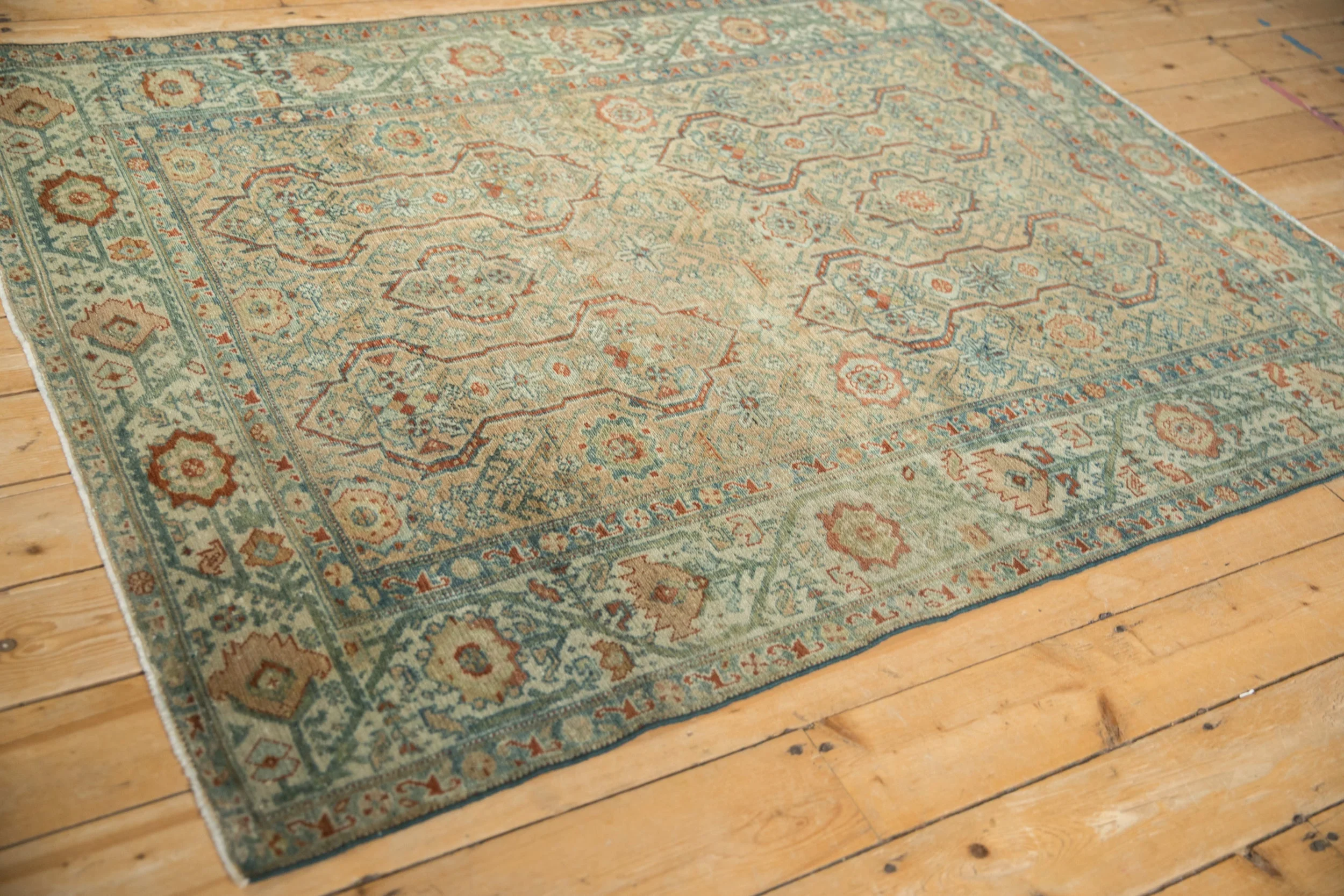 4.5x6 Vintage Distressed Malayer Rug - Image 7