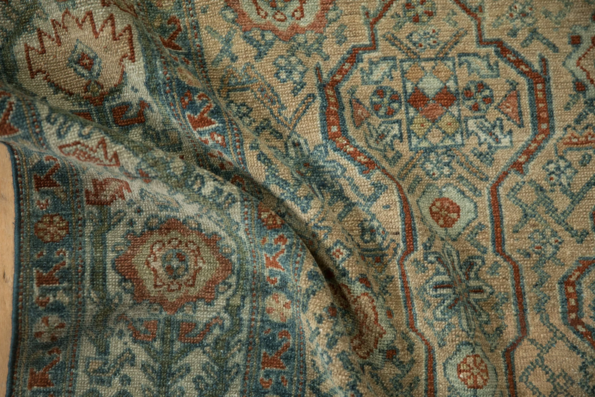 4.5x6 Vintage Distressed Malayer Rug - Image 9